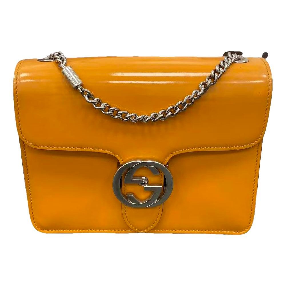 Patent leather handbag