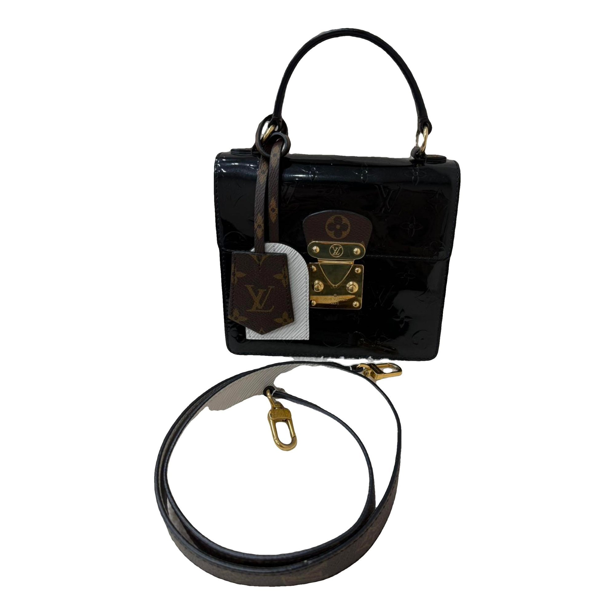 Spring street patent leather crossbody bag