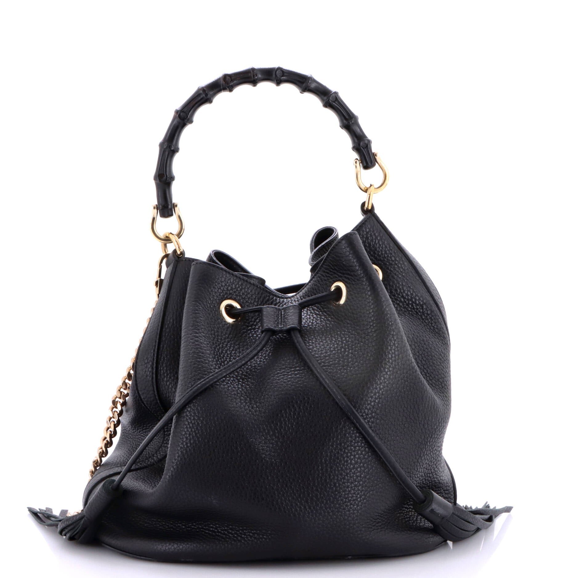 Miss Bamboo Bucket Bag Leather Medium