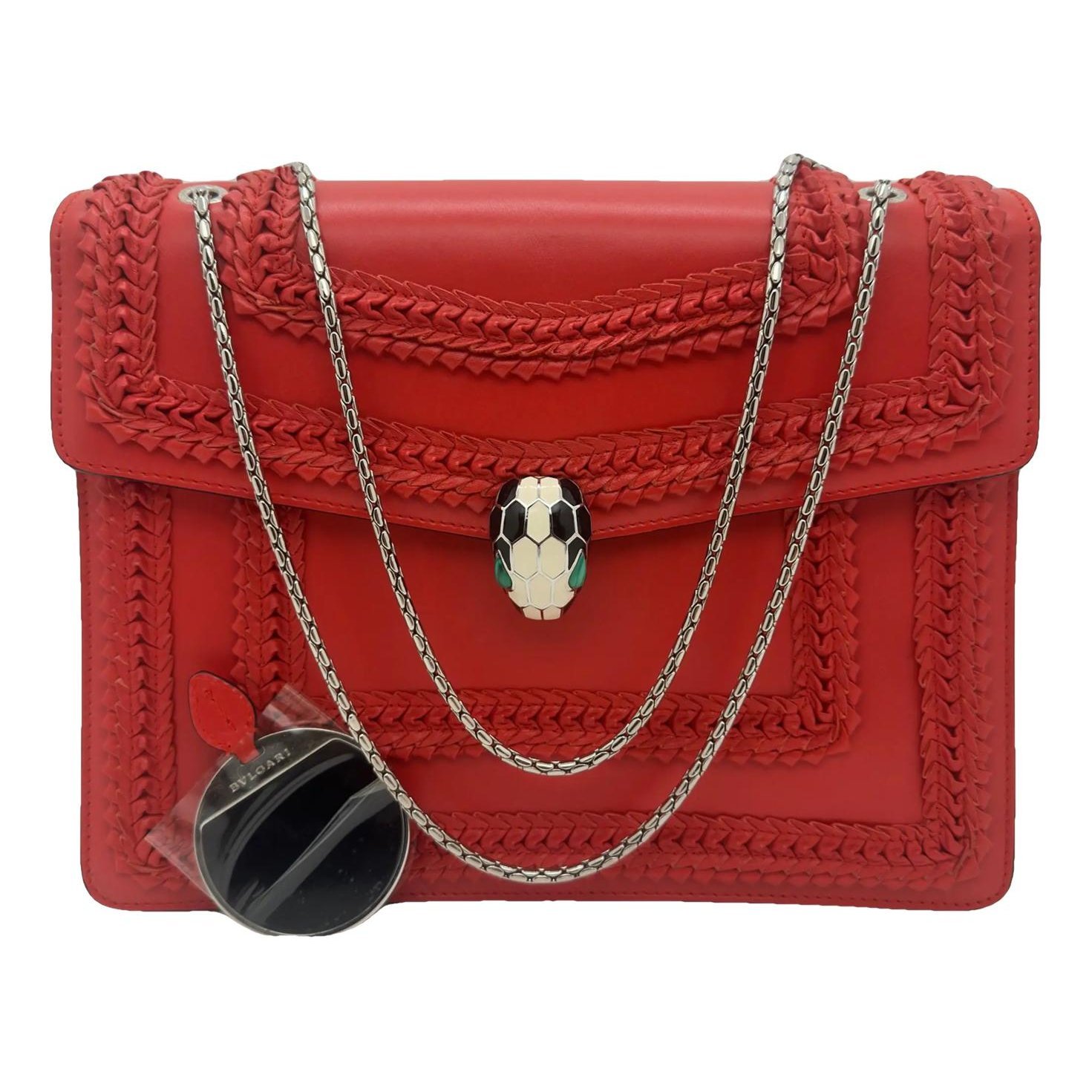 Serpenti leather handbag