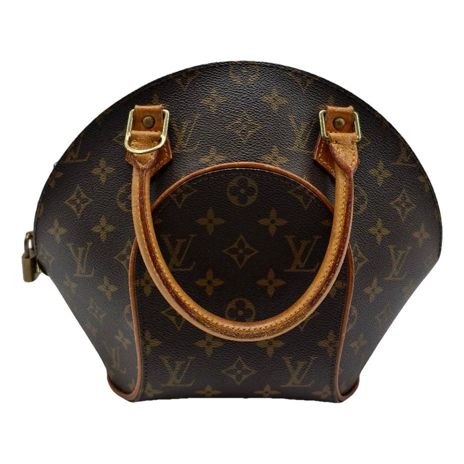 Ellipse leather handbag