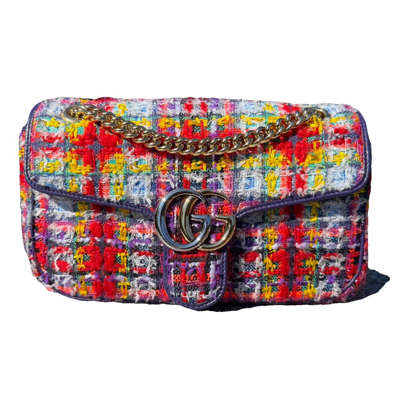 GG Marmont Flap tweed crossbody bag