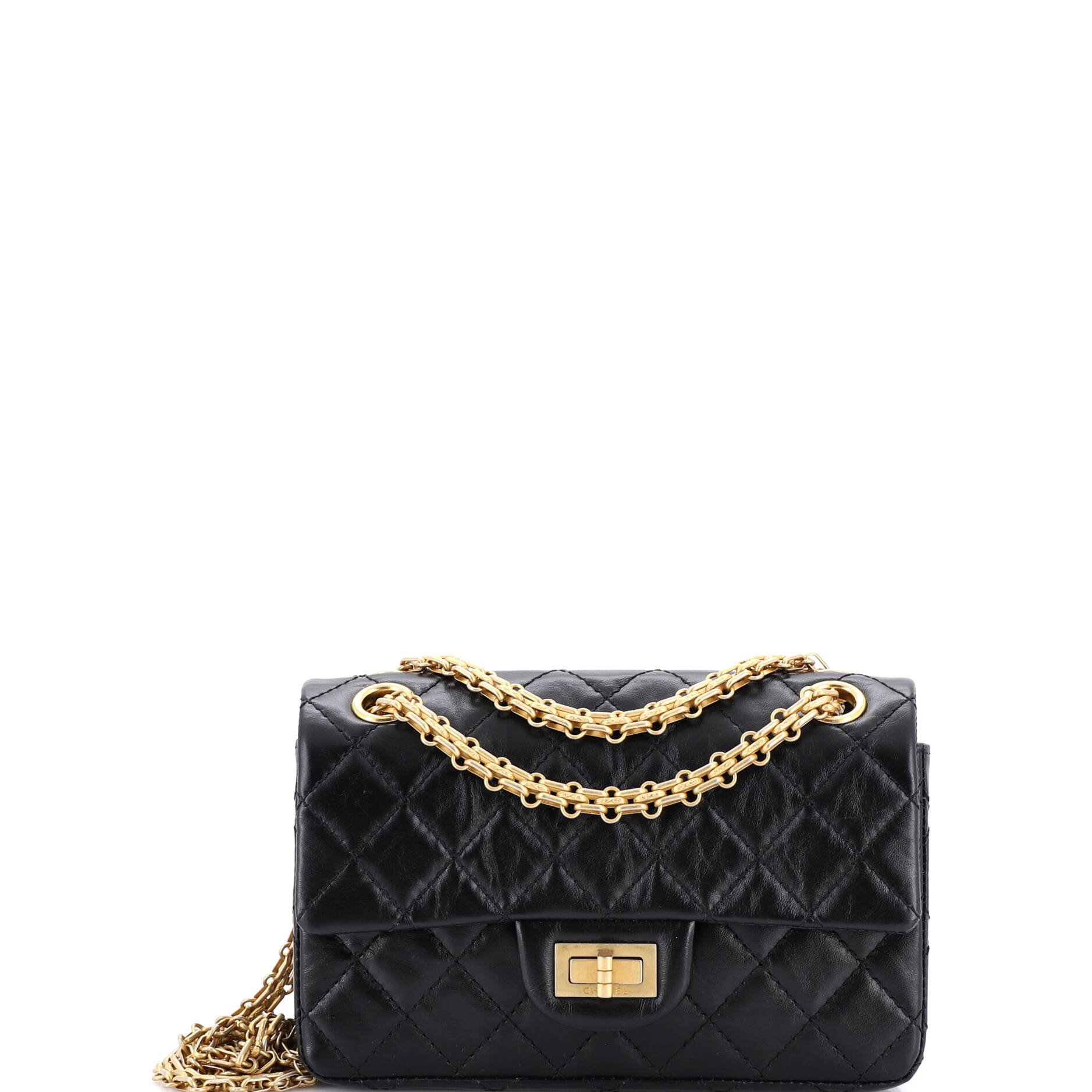 Chanel Reissue 2.55 Flap Bag Quilted Aged Calfskin Mini
