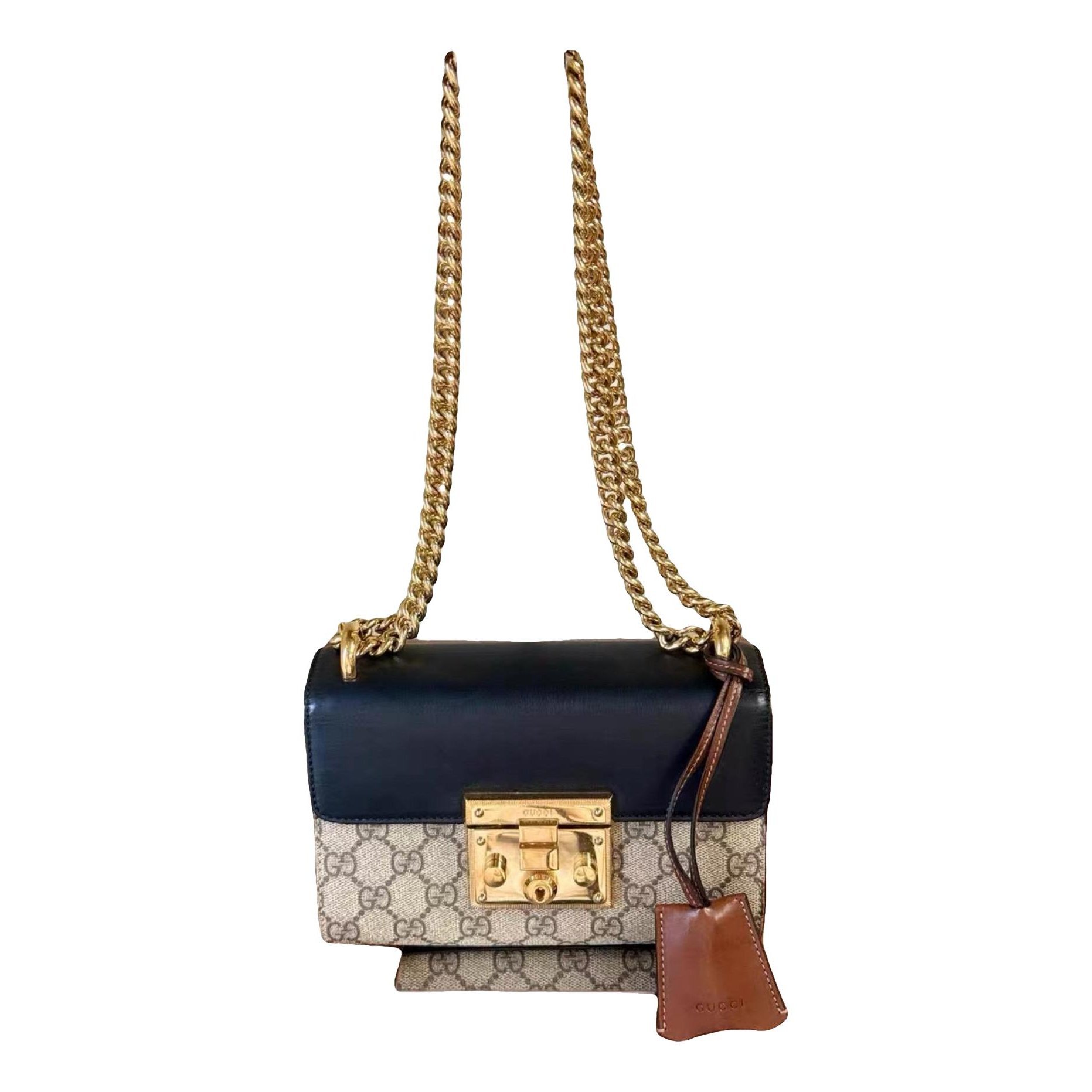 Padlock cloth crossbody bag