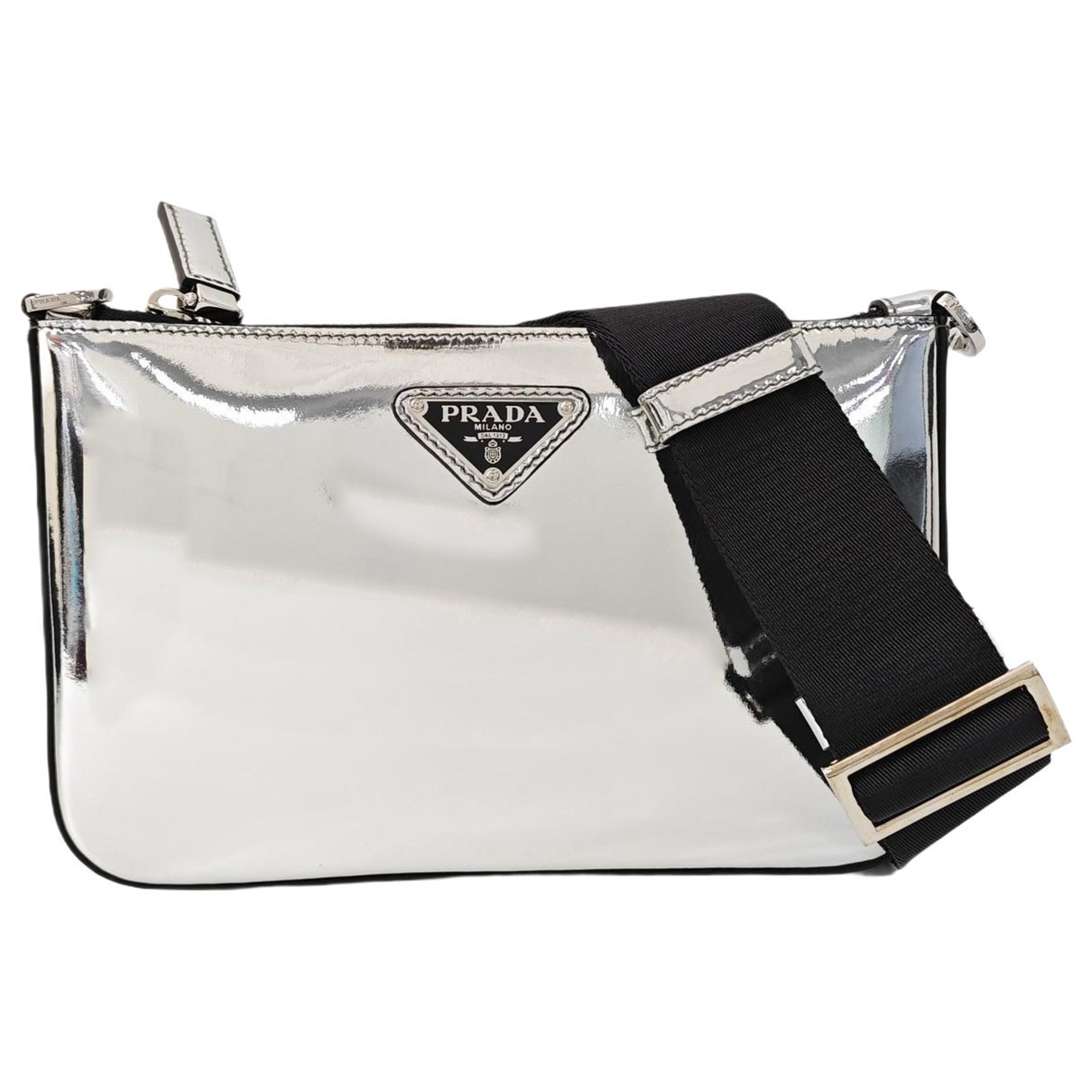 Patent leather handbag