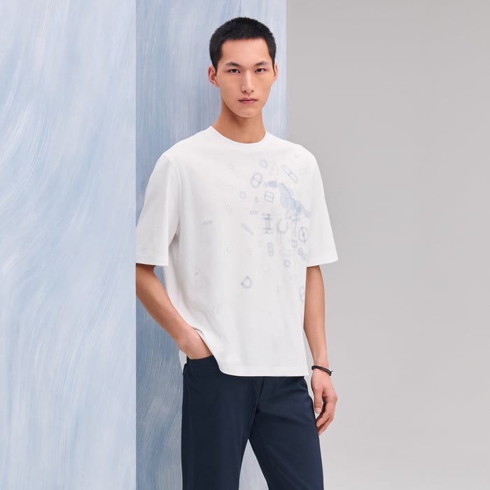 Blanc "Fragments Equestres" T-shirt