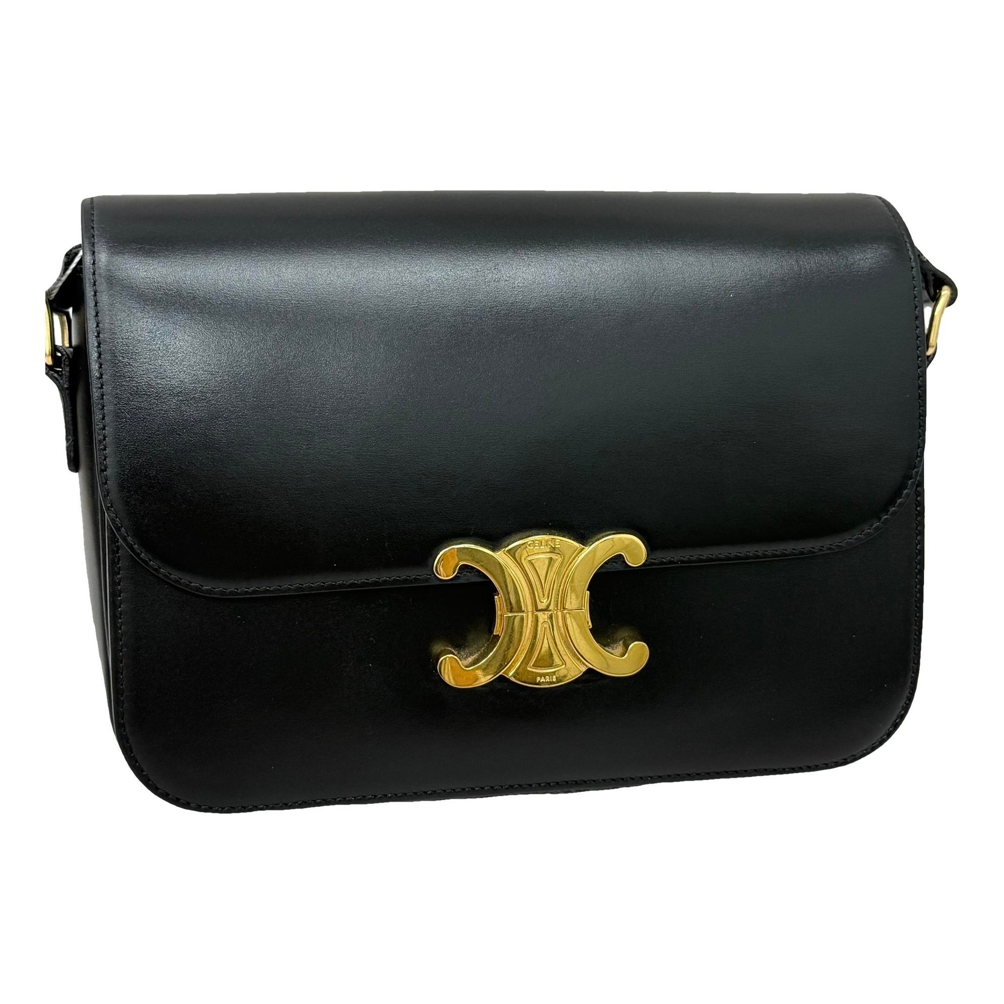 Triomphe leather handbag