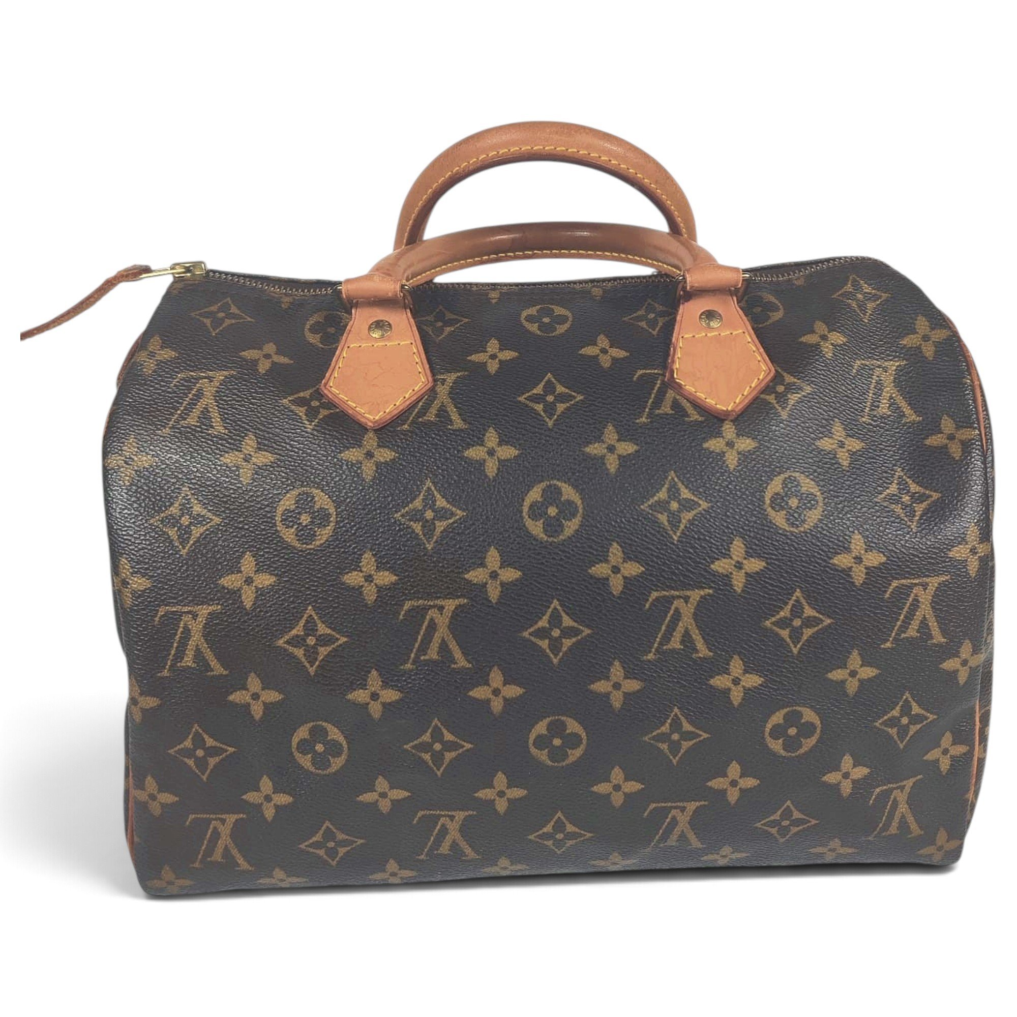 Speedy leather handbag