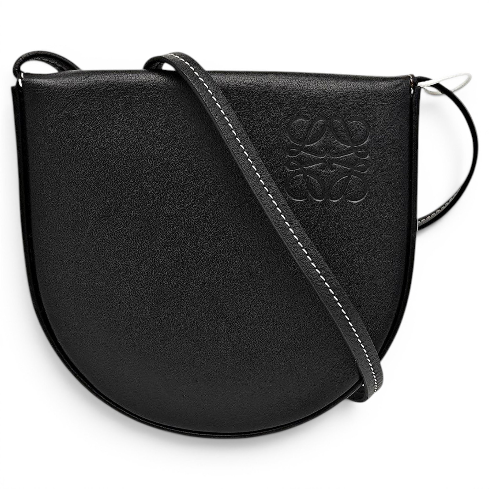 Heel leather handbag