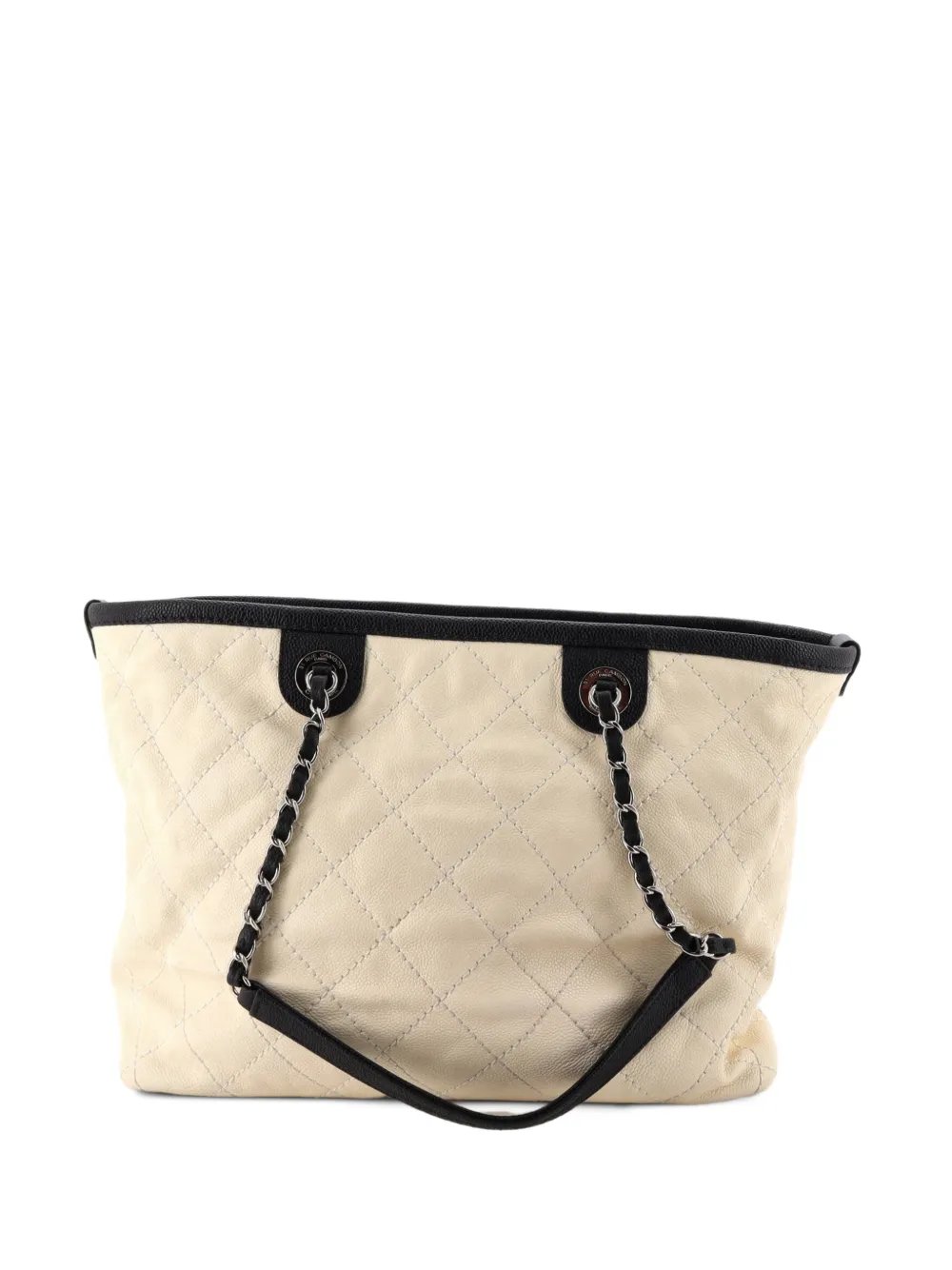 CC Daily Shopping Quilted Caviar Small tote bag