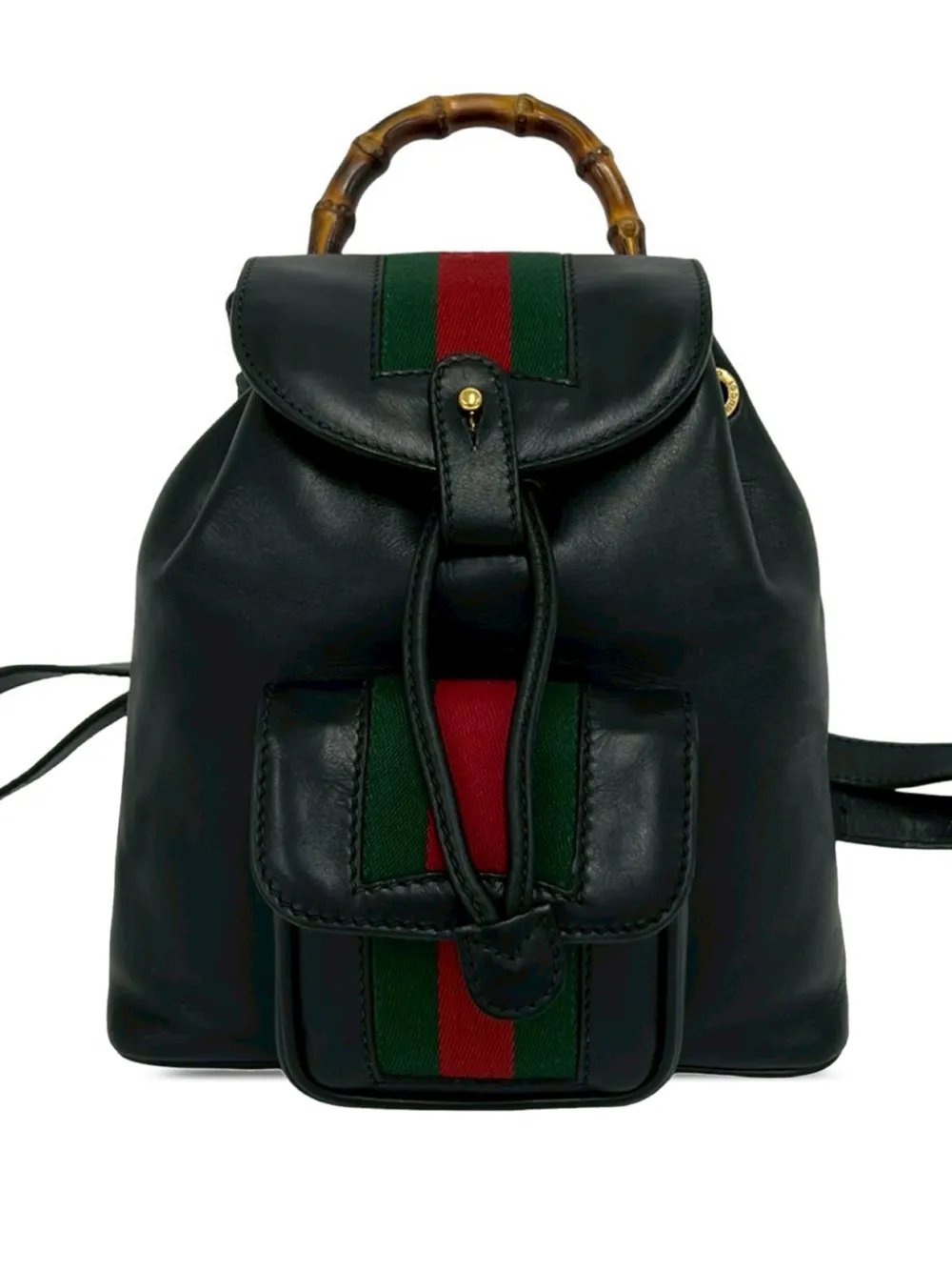 20th Century Calfskin Bamboo Web backpack