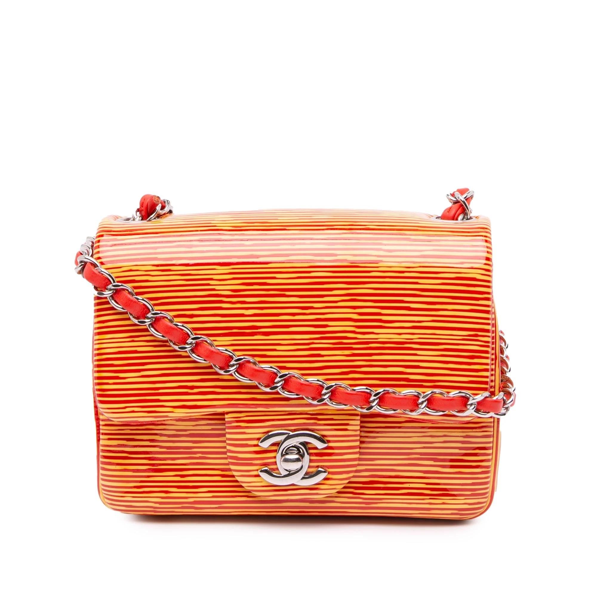 Patent leather handbag