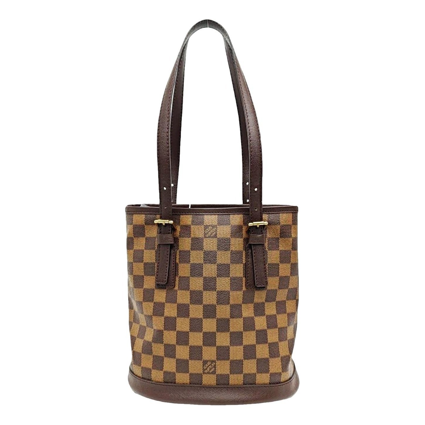 Bucket leather handbag
