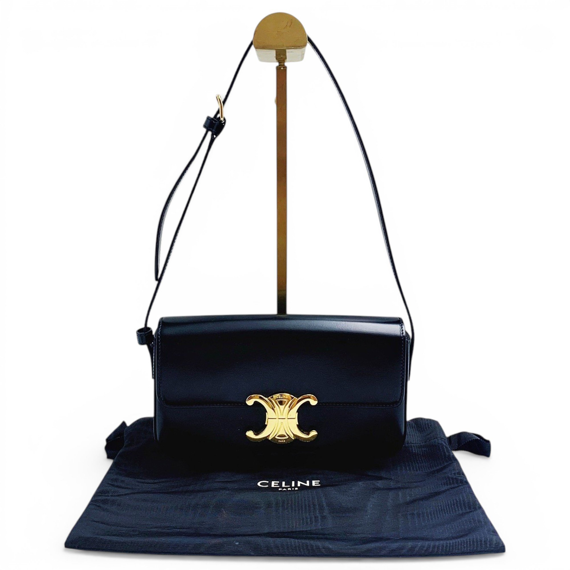 Triomphe Long leather handbag