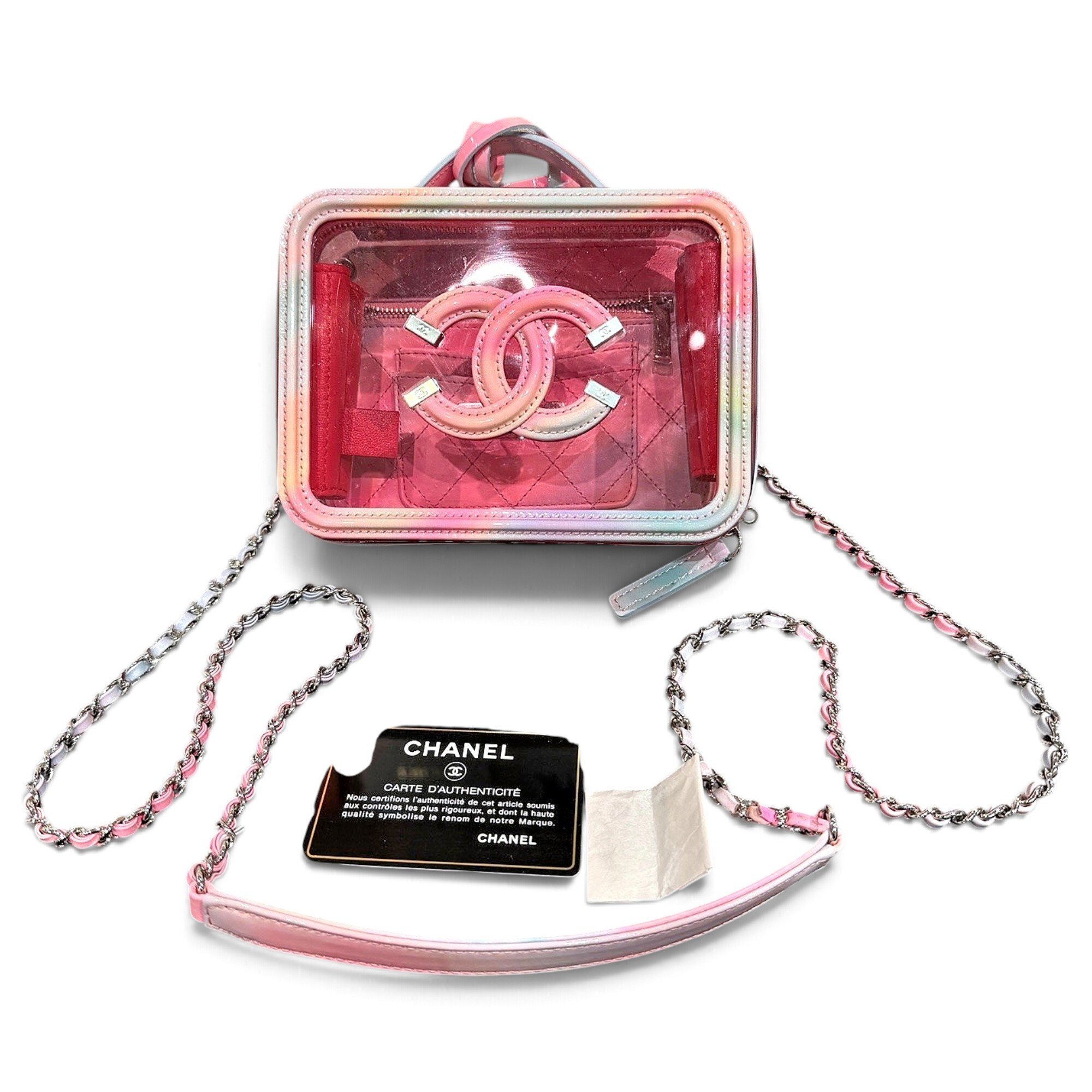 Vanity leather handbag