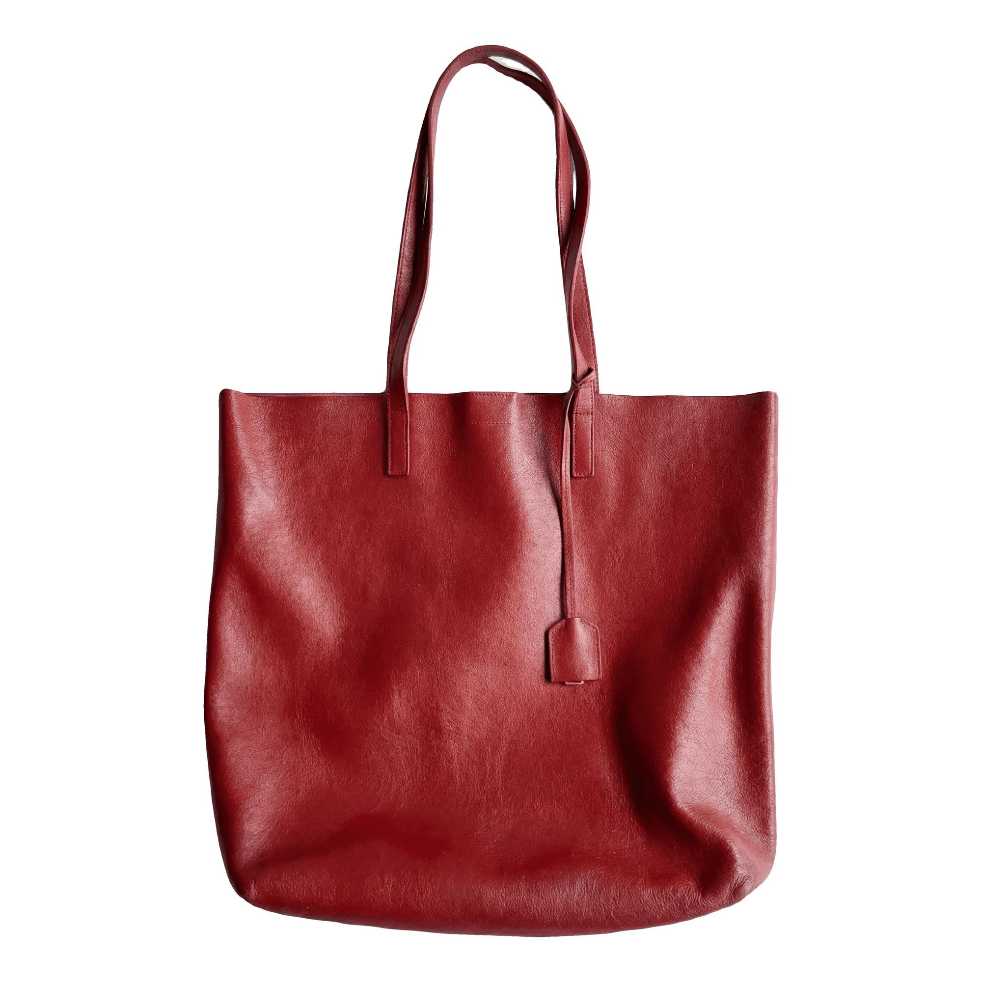 Shopping leather bag