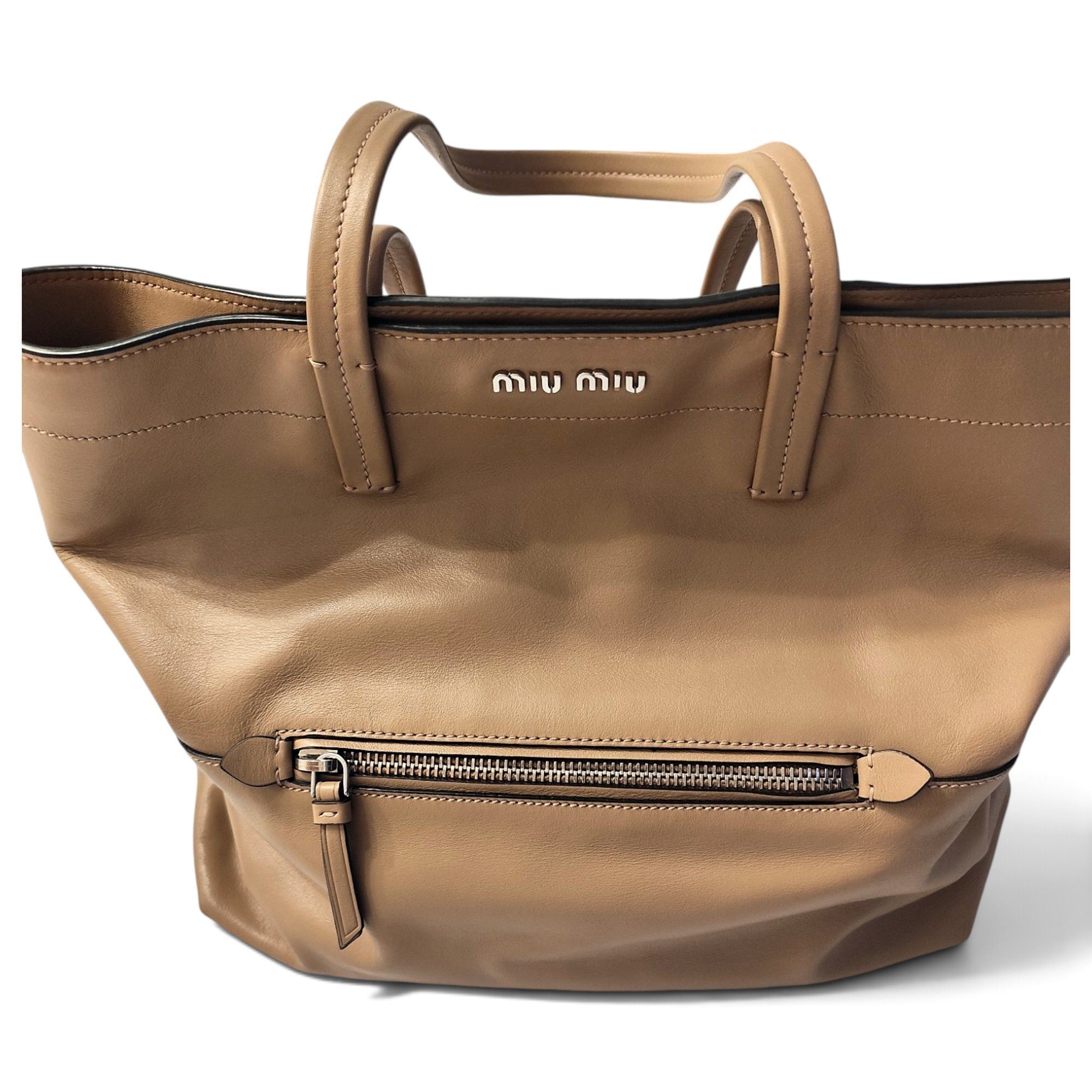 Leather tote