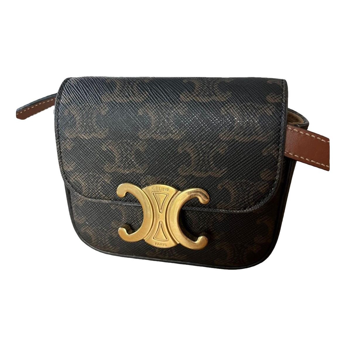Triomphe leather handbag
