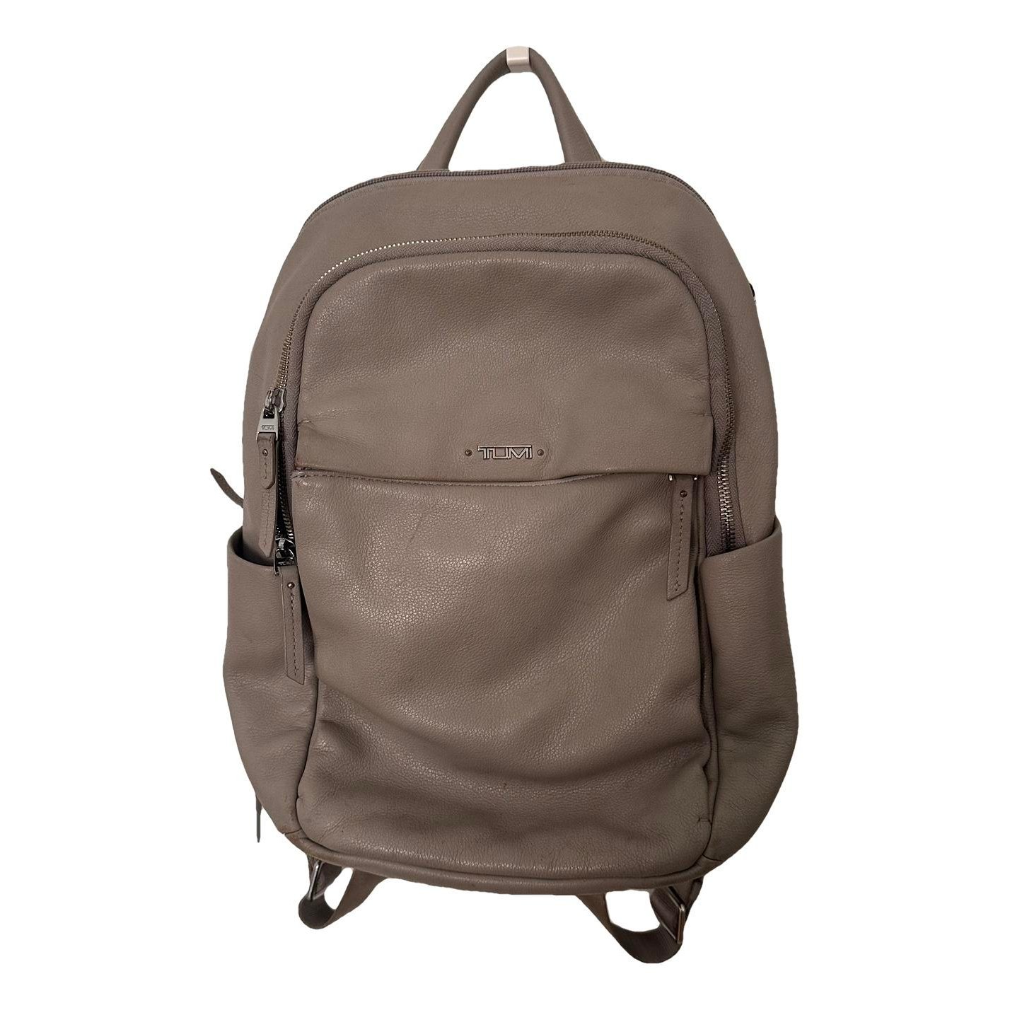 Leather backpack