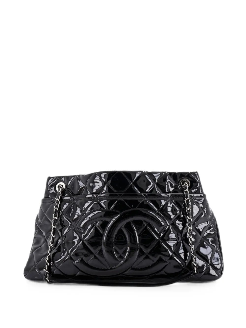 Timeless CC Soft Quilted Patent Large tote bag