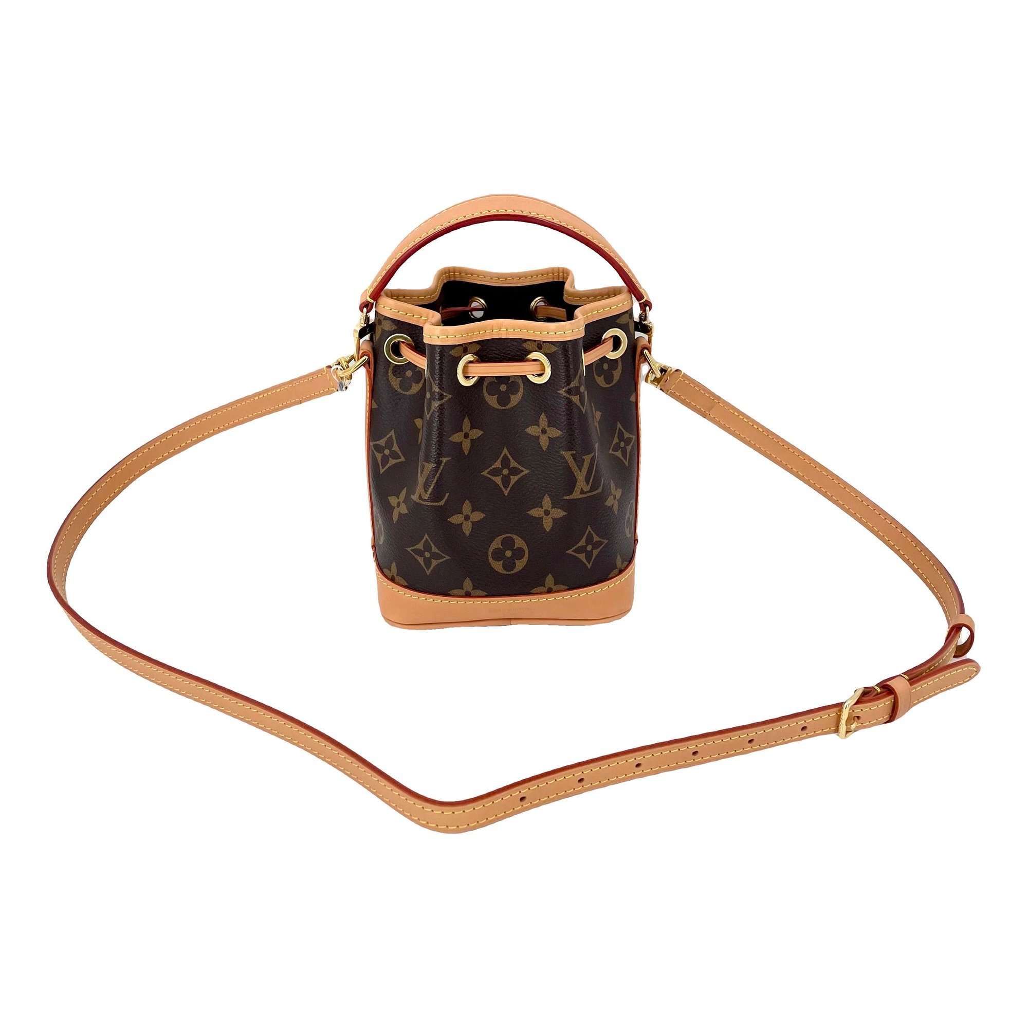 Nano Noé leather handbag