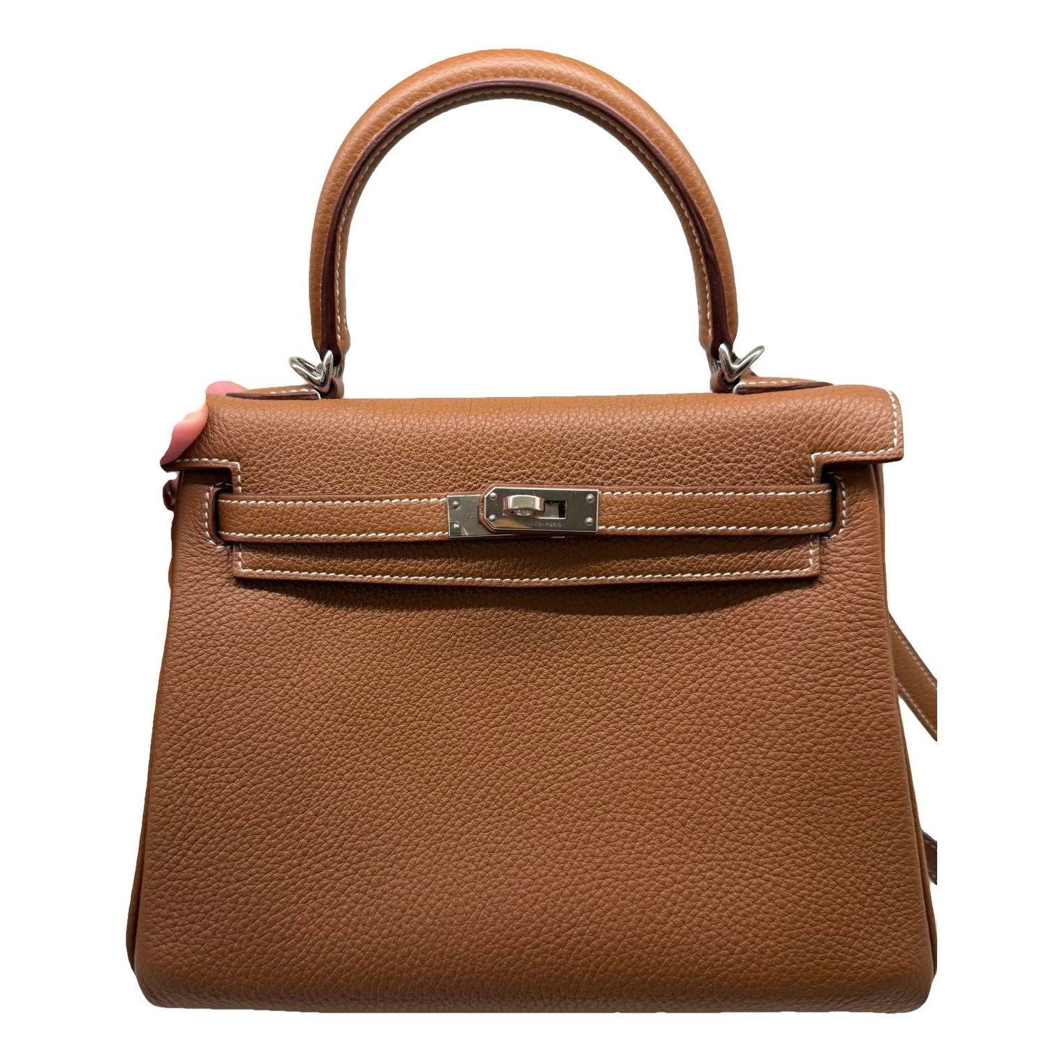 Kelly 25 leather handbag