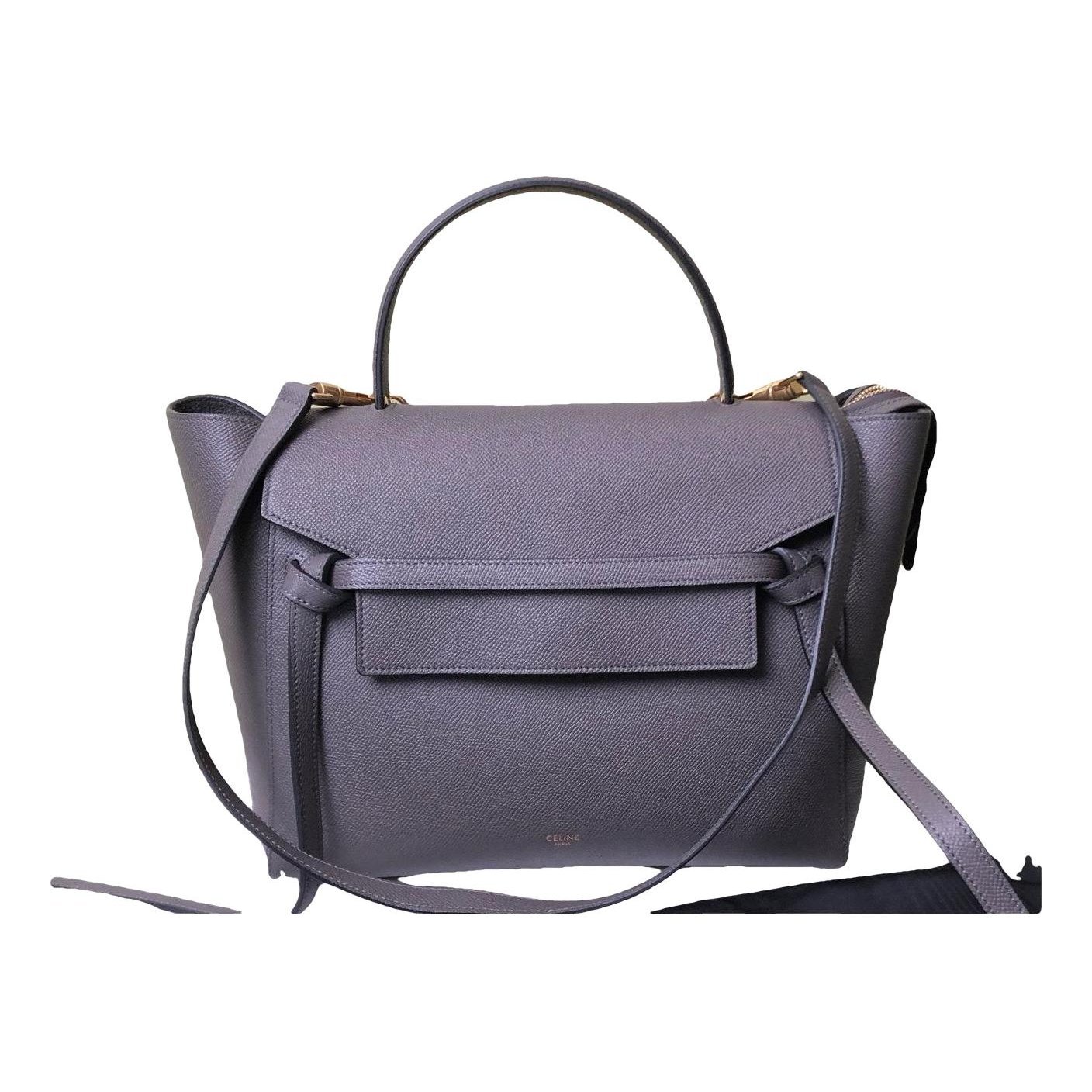 Belt leather handbag