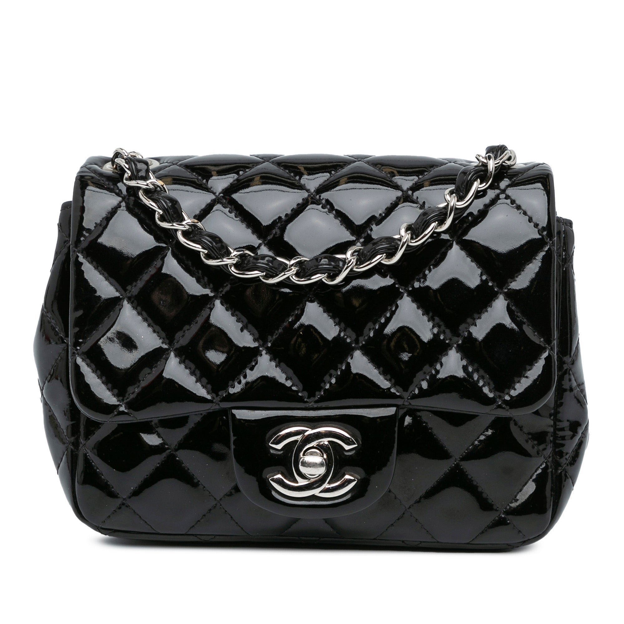 Patent leather mini bag
