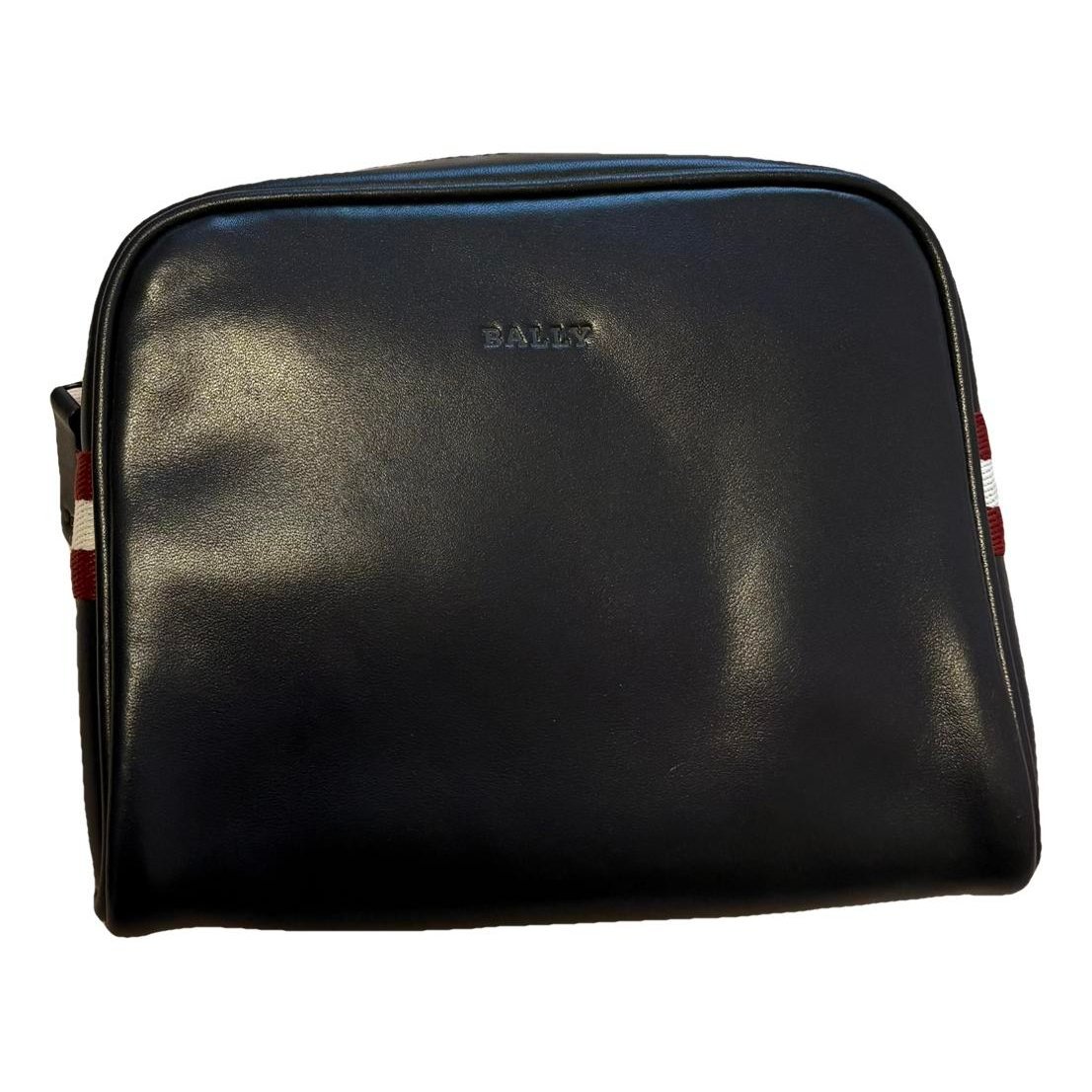 Leather clutch bag