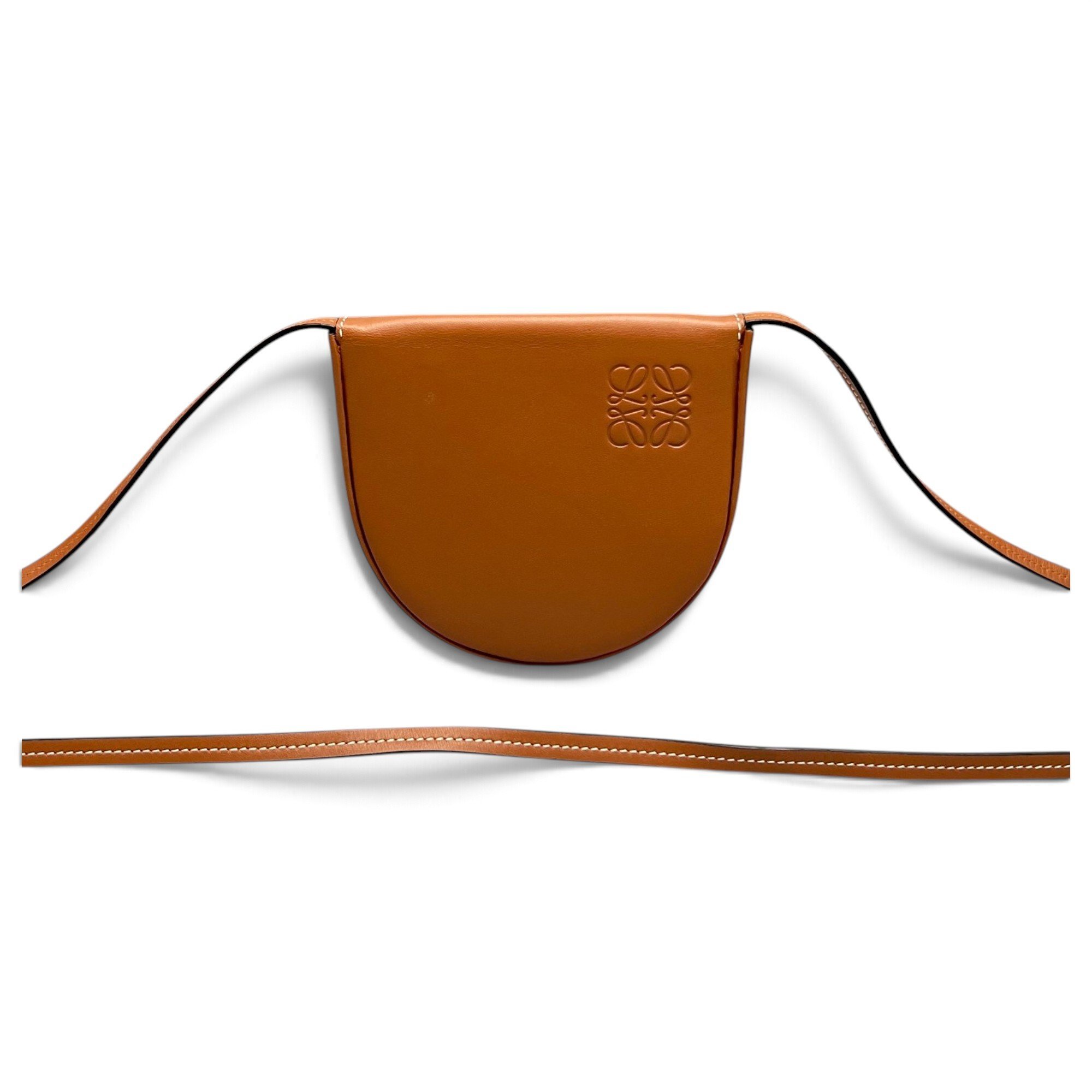 Heel leather crossbody bag
