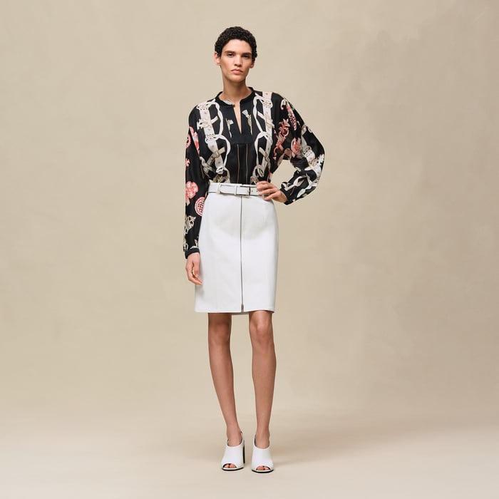 Noir "Ferronnerie Remix" Blouse