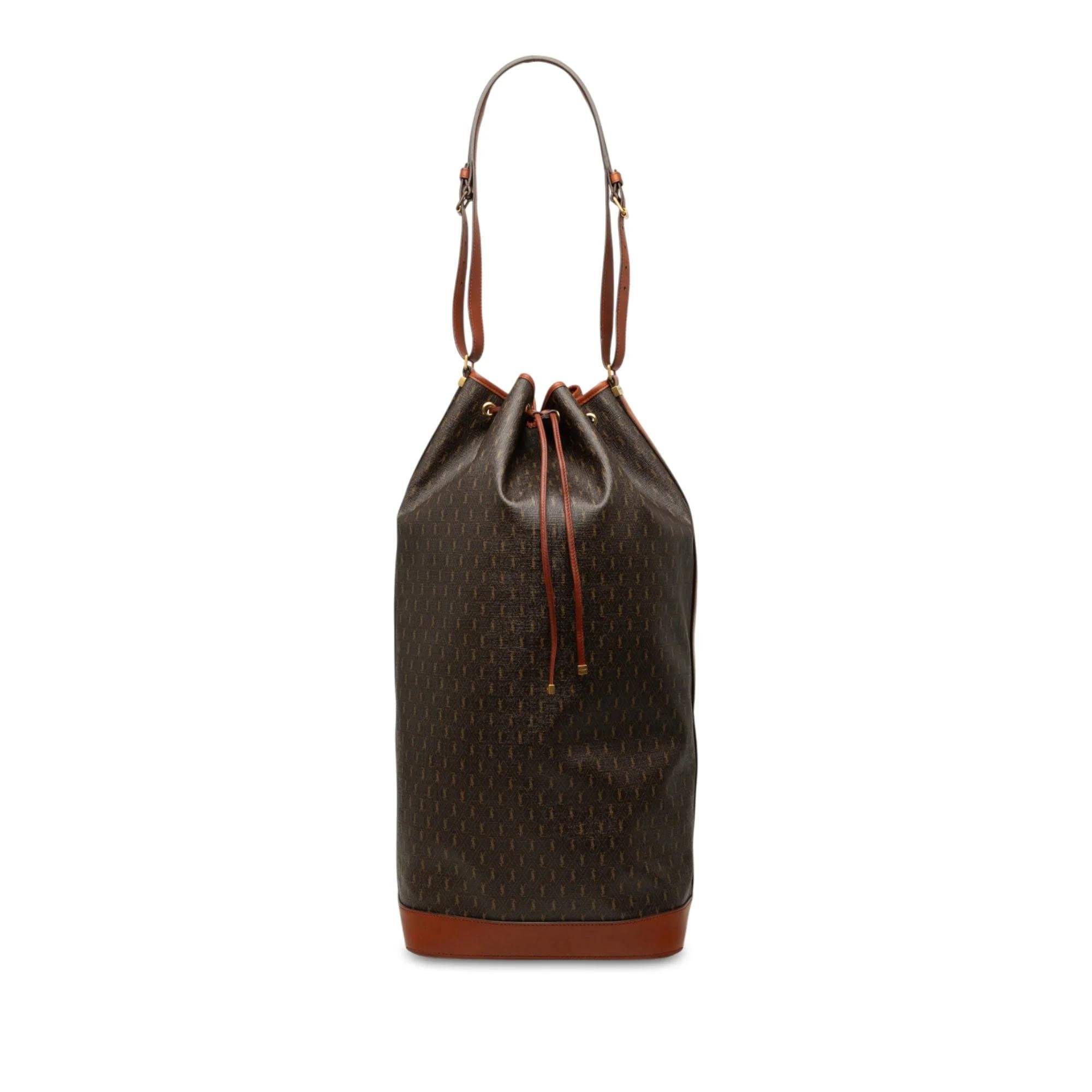Monogram bucket cloth bag