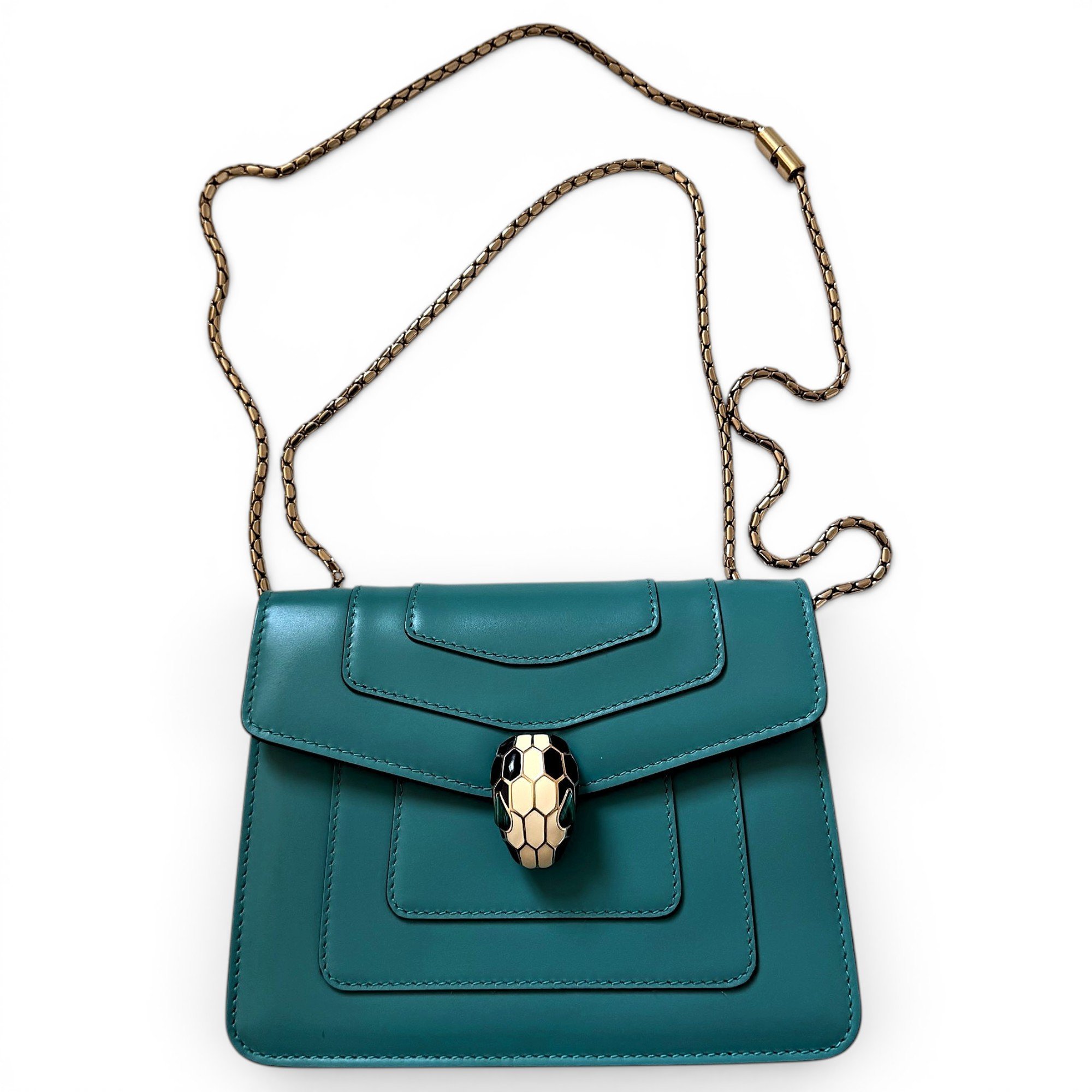 Bvlgari Serpenti leather handbag