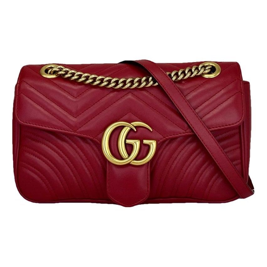 GG Marmont Flap leather handbag