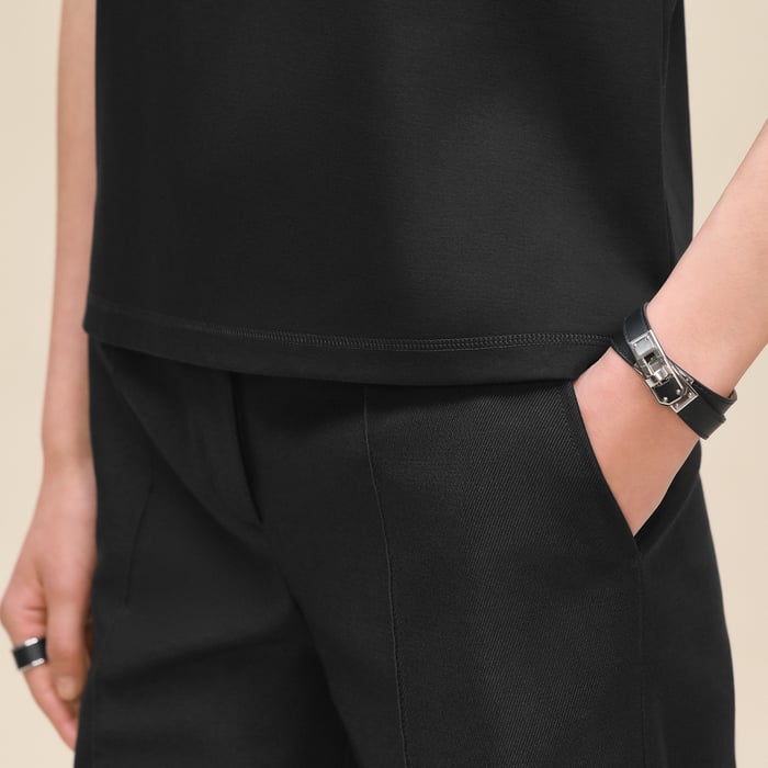 Noir Printed Straight T-shirt