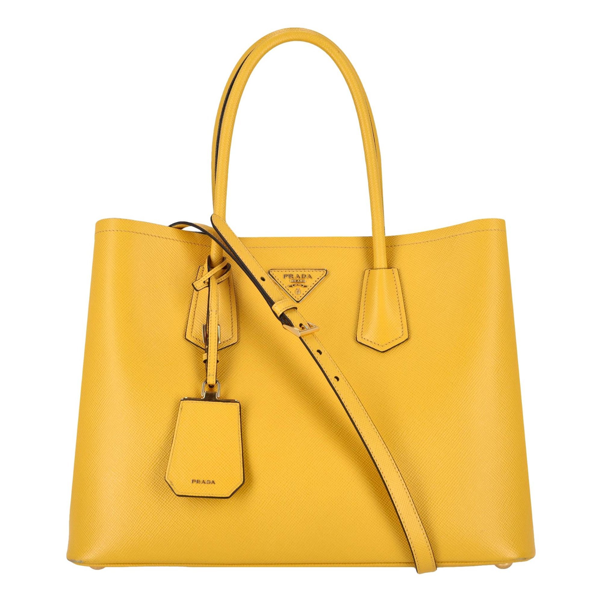 Prada Double leather tote