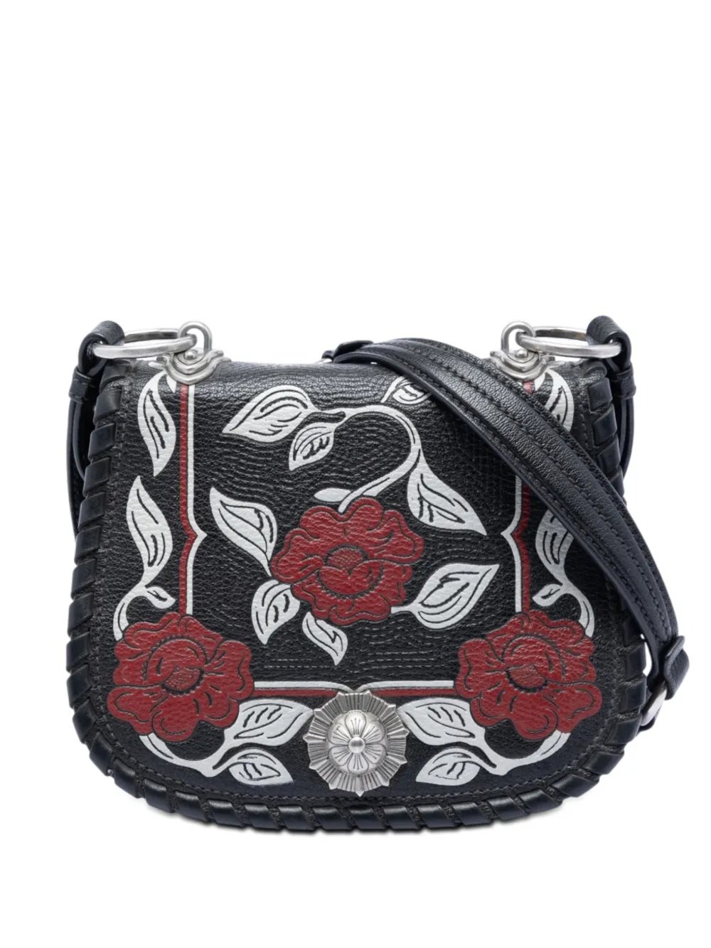 2010-2026 Goatskin Madras Floral Embossed crossbody bag