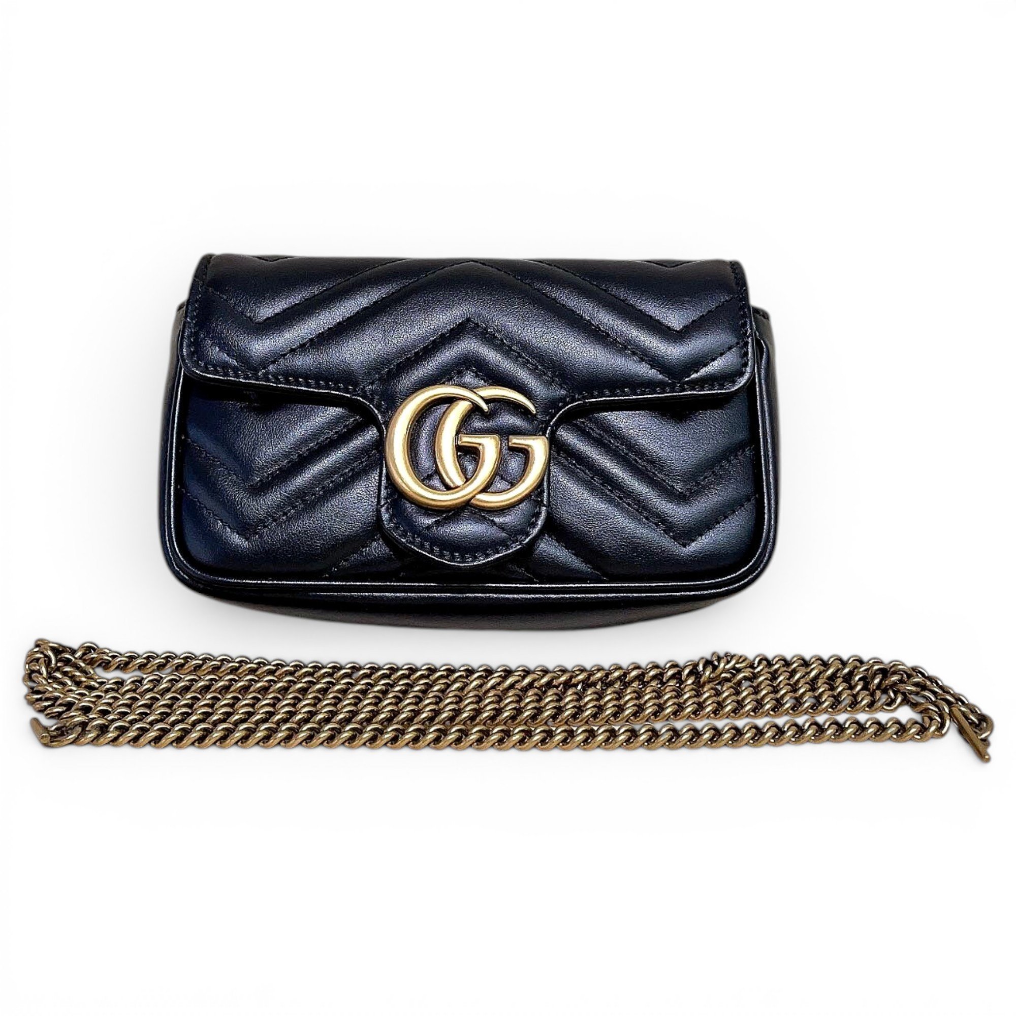 GG Marmont Flap leather crossbody bag