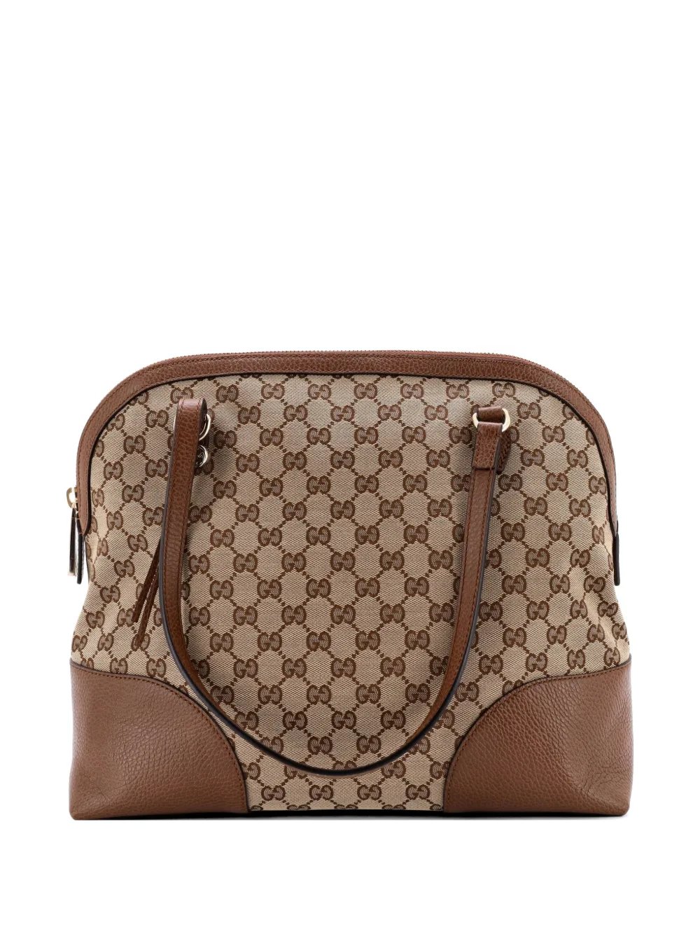 Bree Dome Tote GG Canvas with Leather Medium satchel