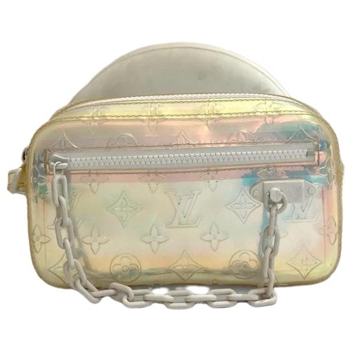 Moon pochette patent leather handbag