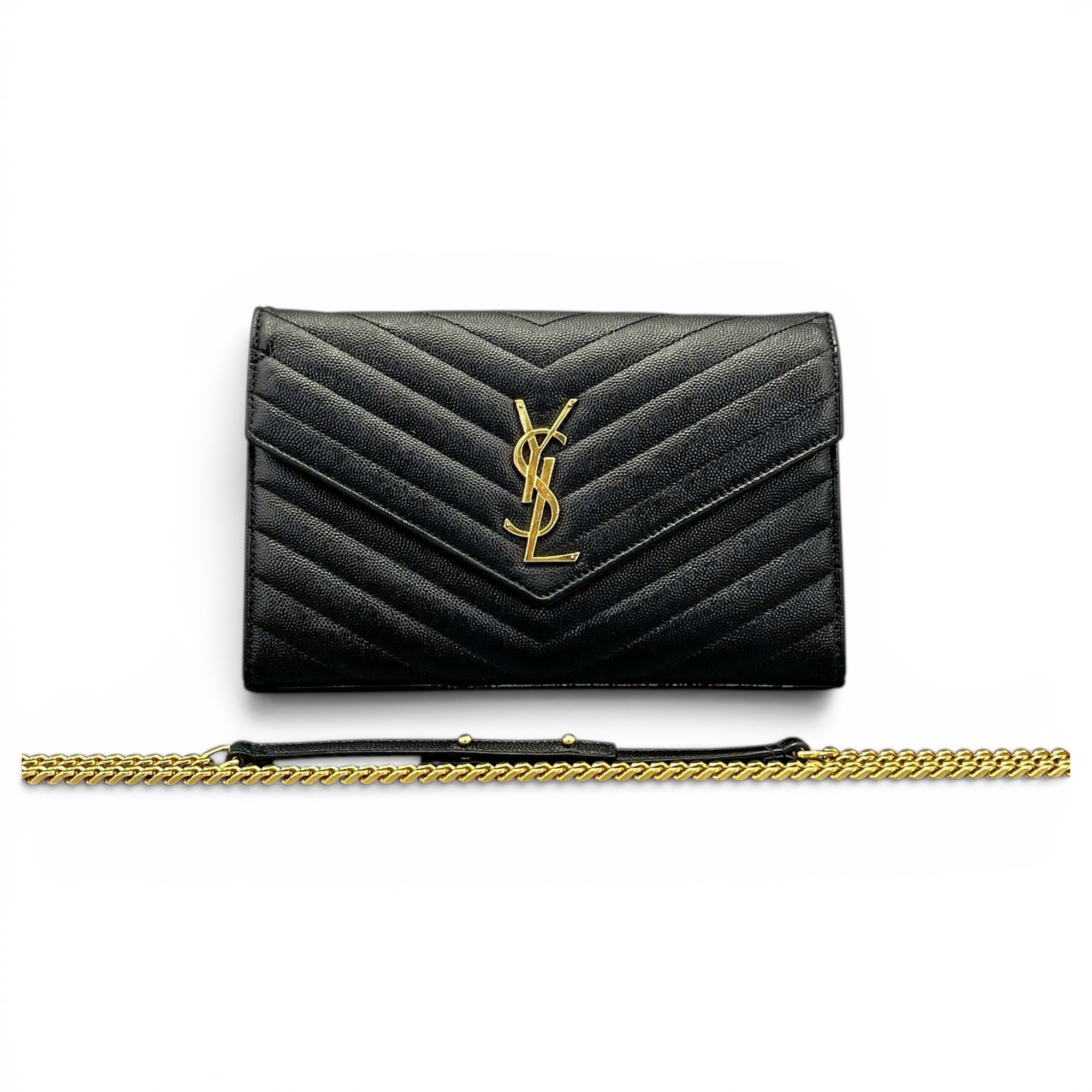 Envelope leather handbag