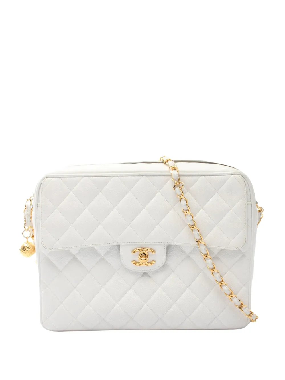 1991-1994 CC Quilted Caviar Coco Ball Camera Bag crossbody bag