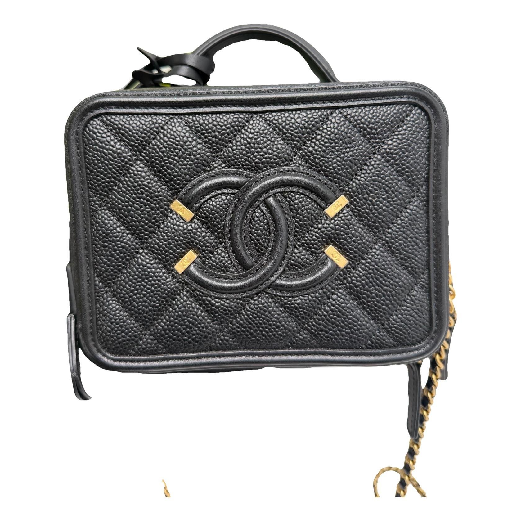 Vanity leather handbag