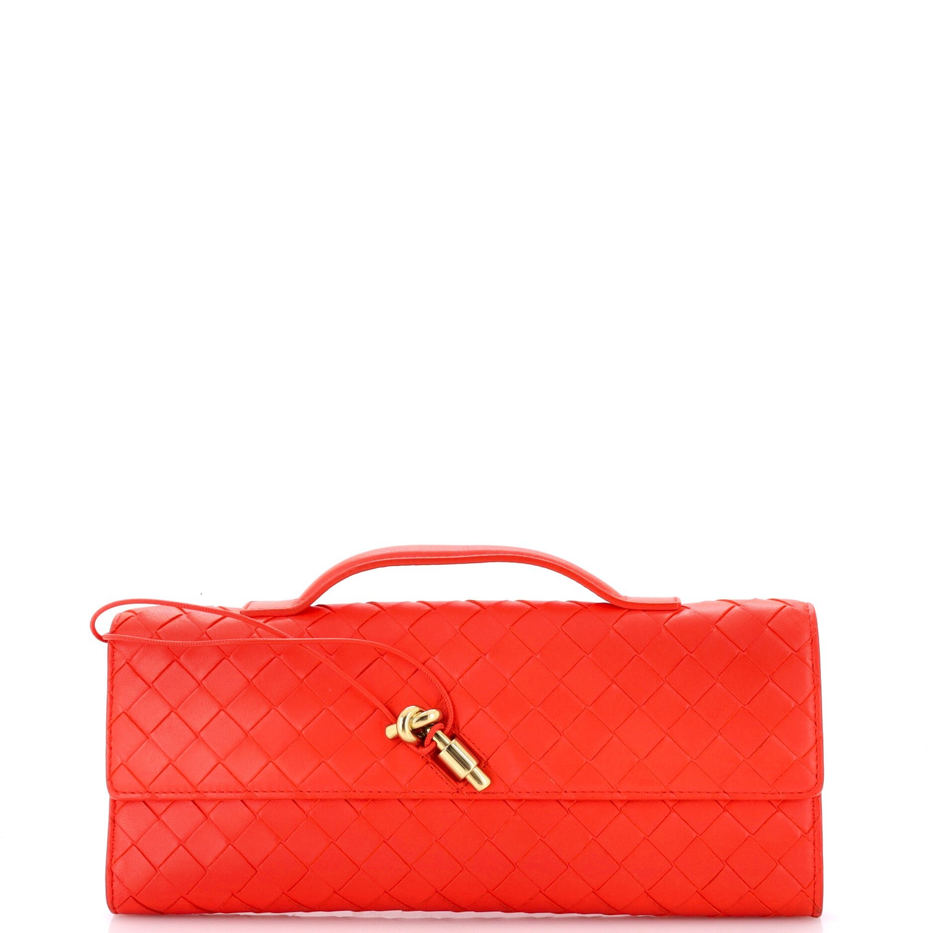 Andiamo Top Handle Clutch Intrecciato Nappa Long