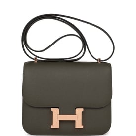 Hermes Hermes Constance 18 Vert de Gris Epsom Rose Gold Hardware