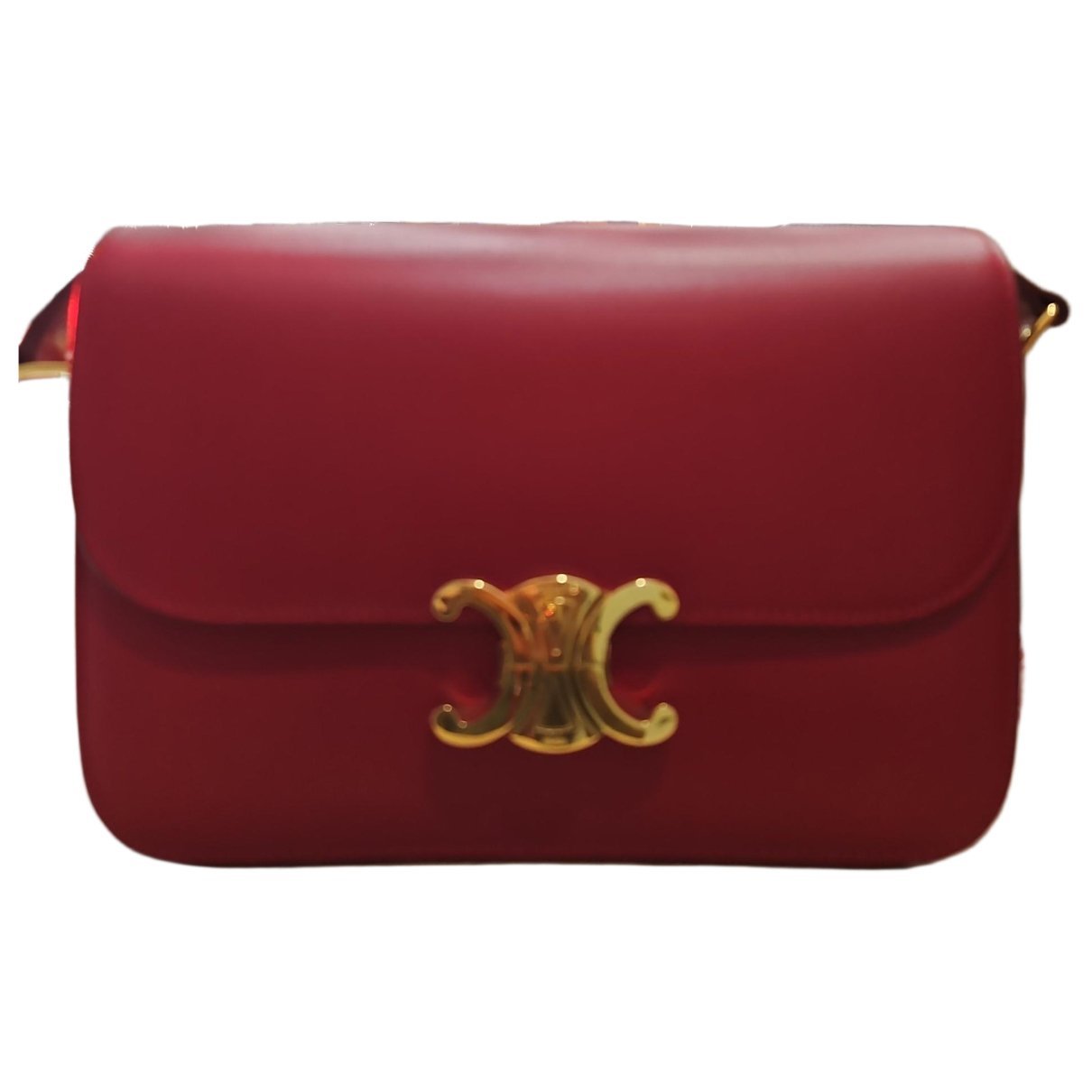 Triomphe leather handbag