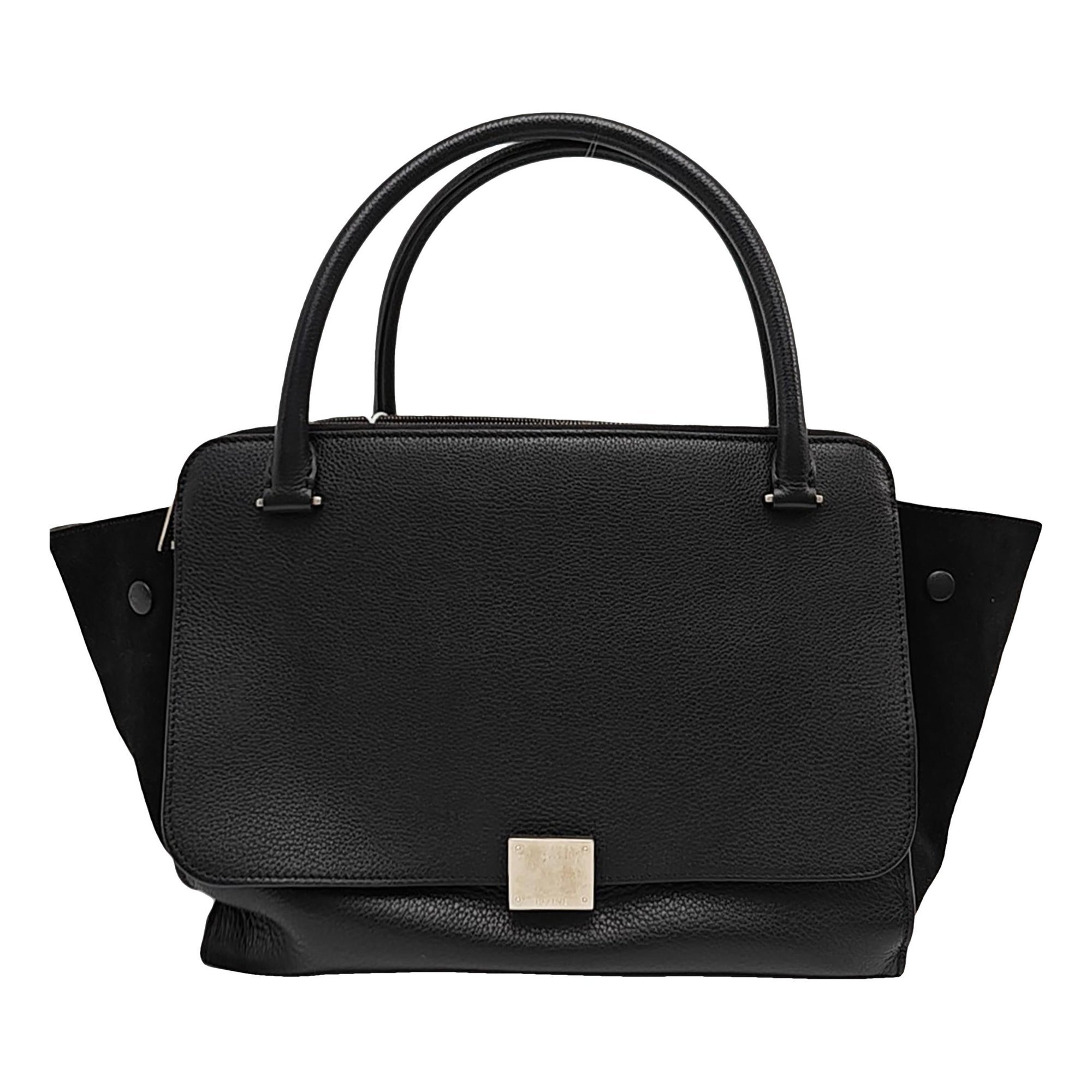 Trapèze leather tote