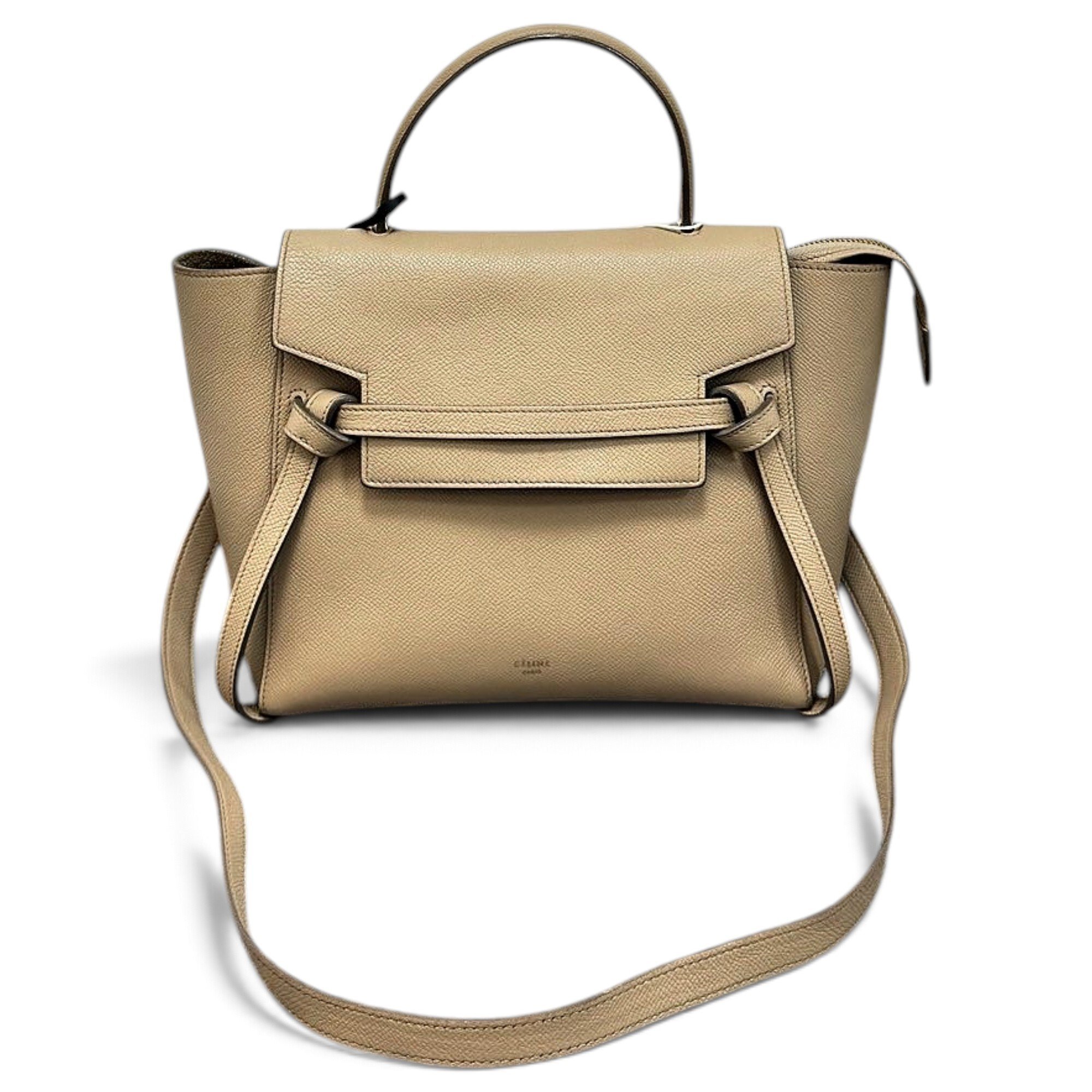 Belt leather handbag