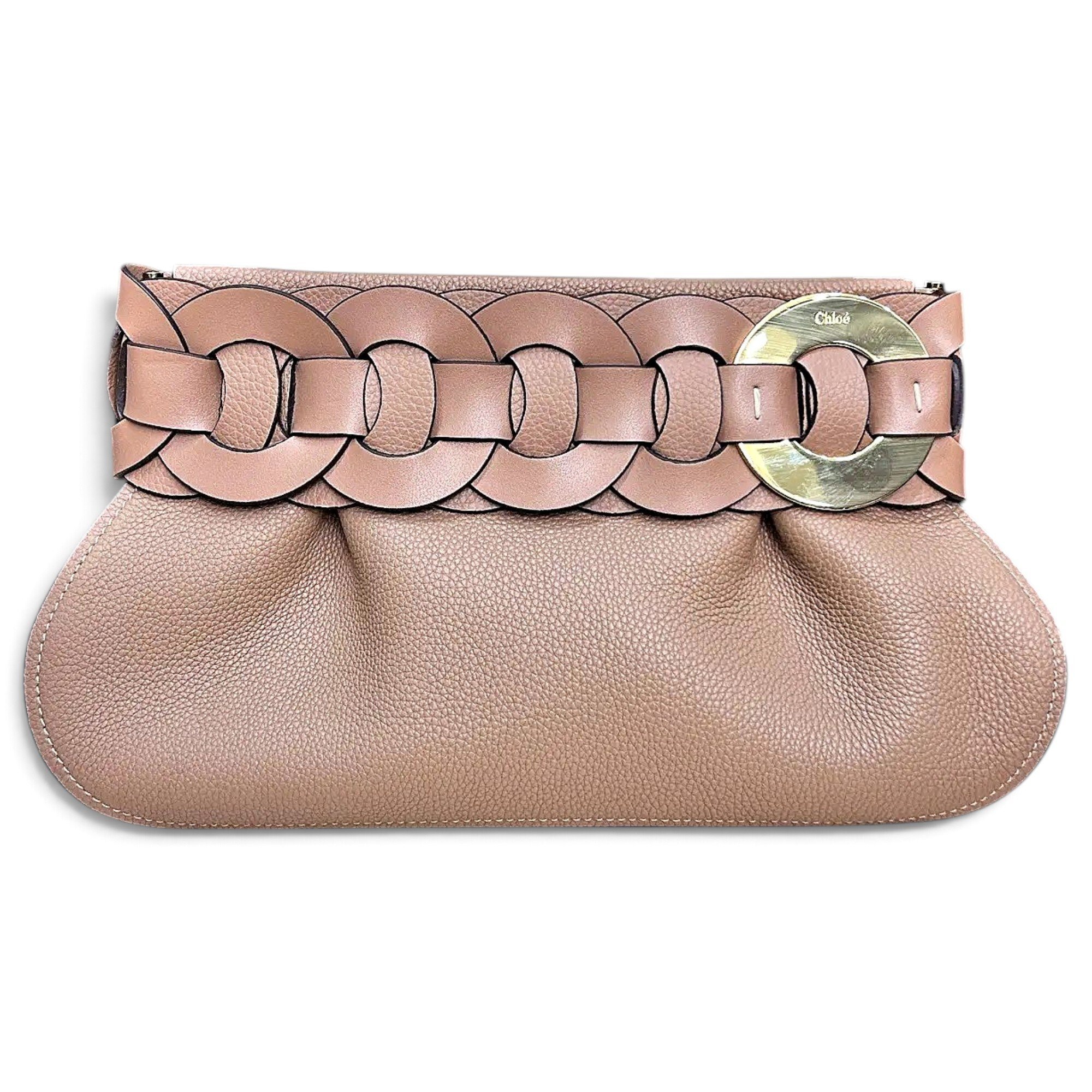 Darryl leather clutch bag