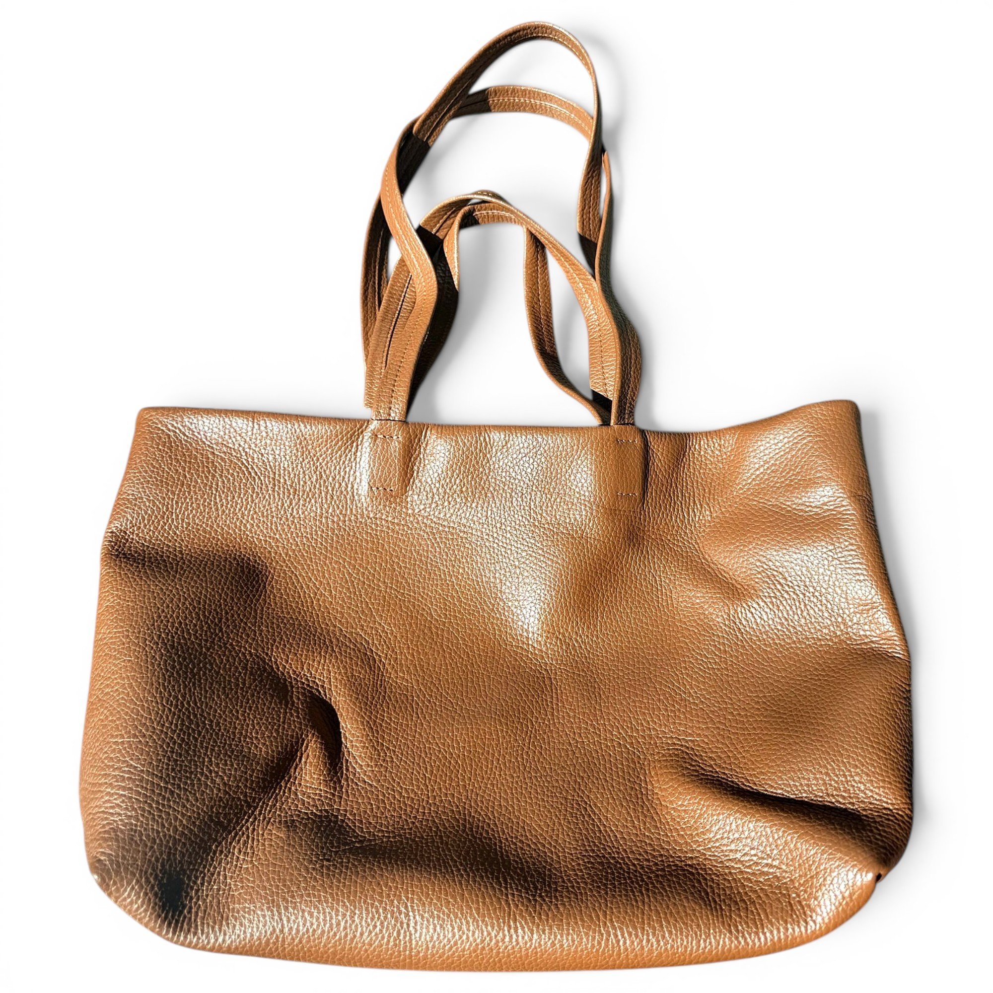 Leather tote